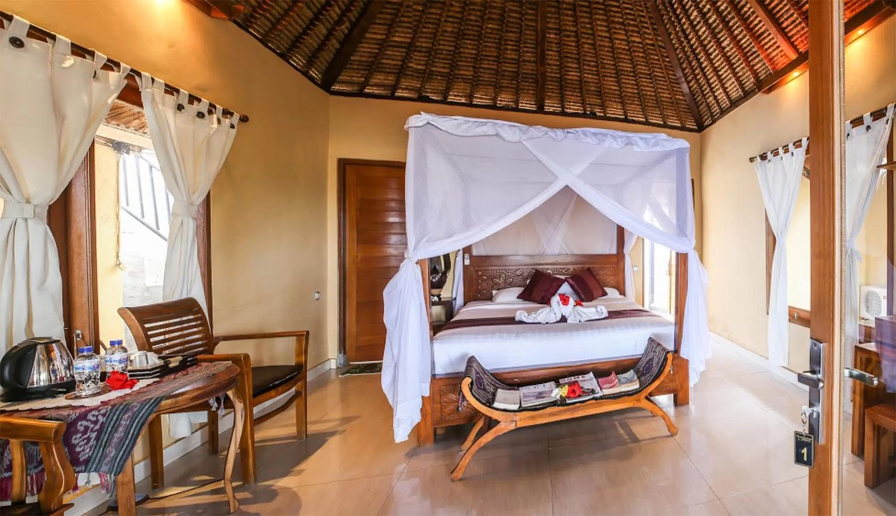 Photo of the whole room, Bed in Mushroom Beach Bungalows