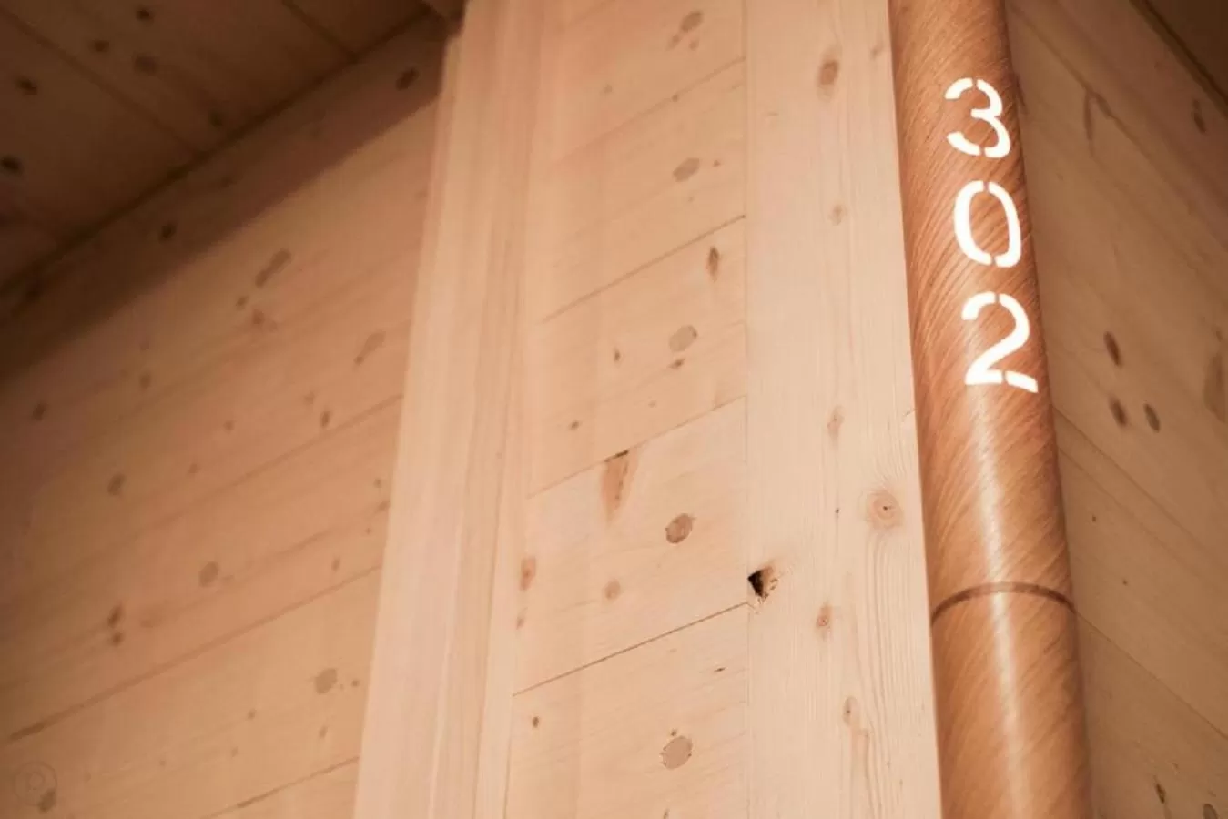 Decorative detail in Sleepwood Hotel