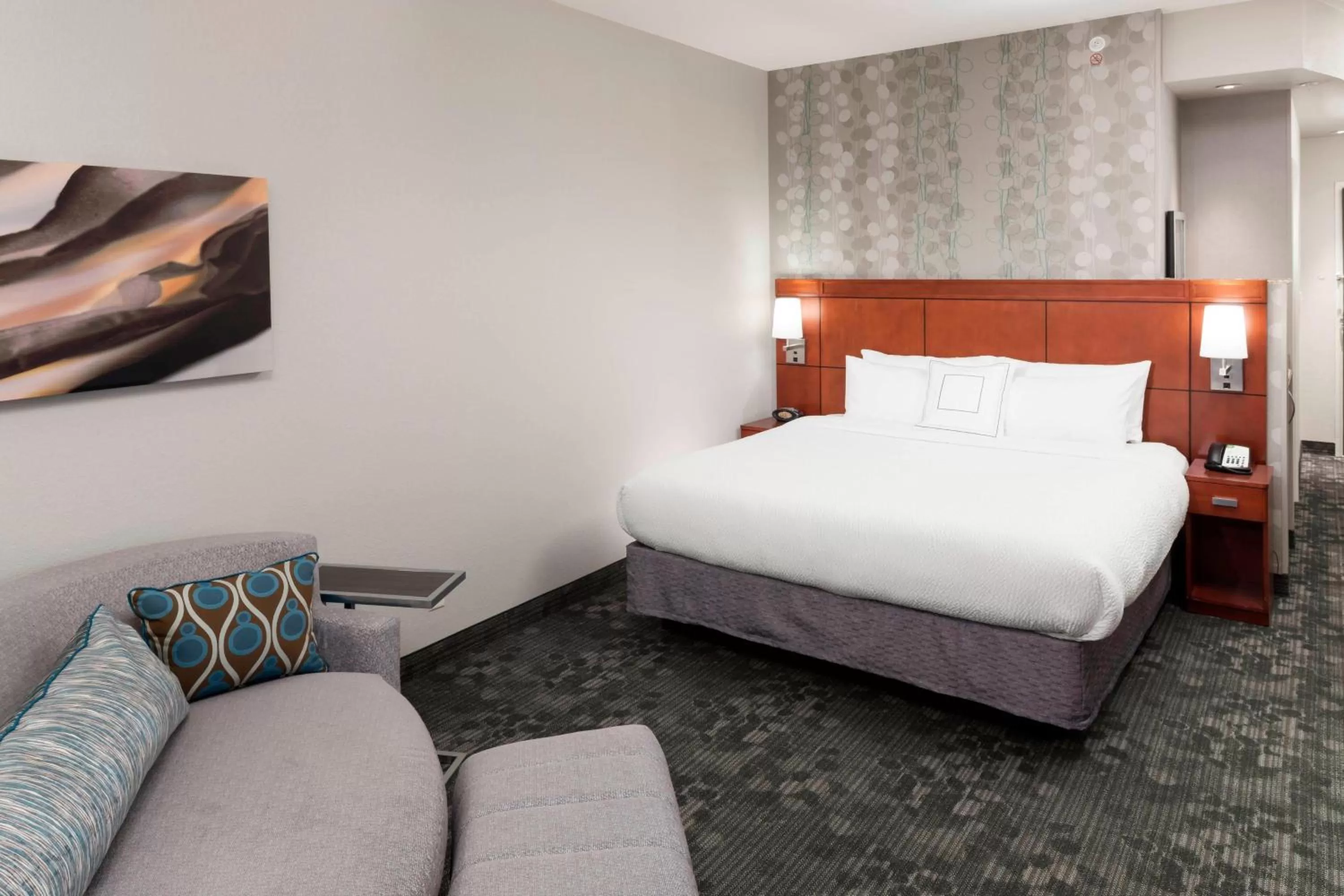 King Room with Sofa Bed and Adapted Tub - Mobility Accessible in Courtyard by Marriott Franklin Cool Springs
