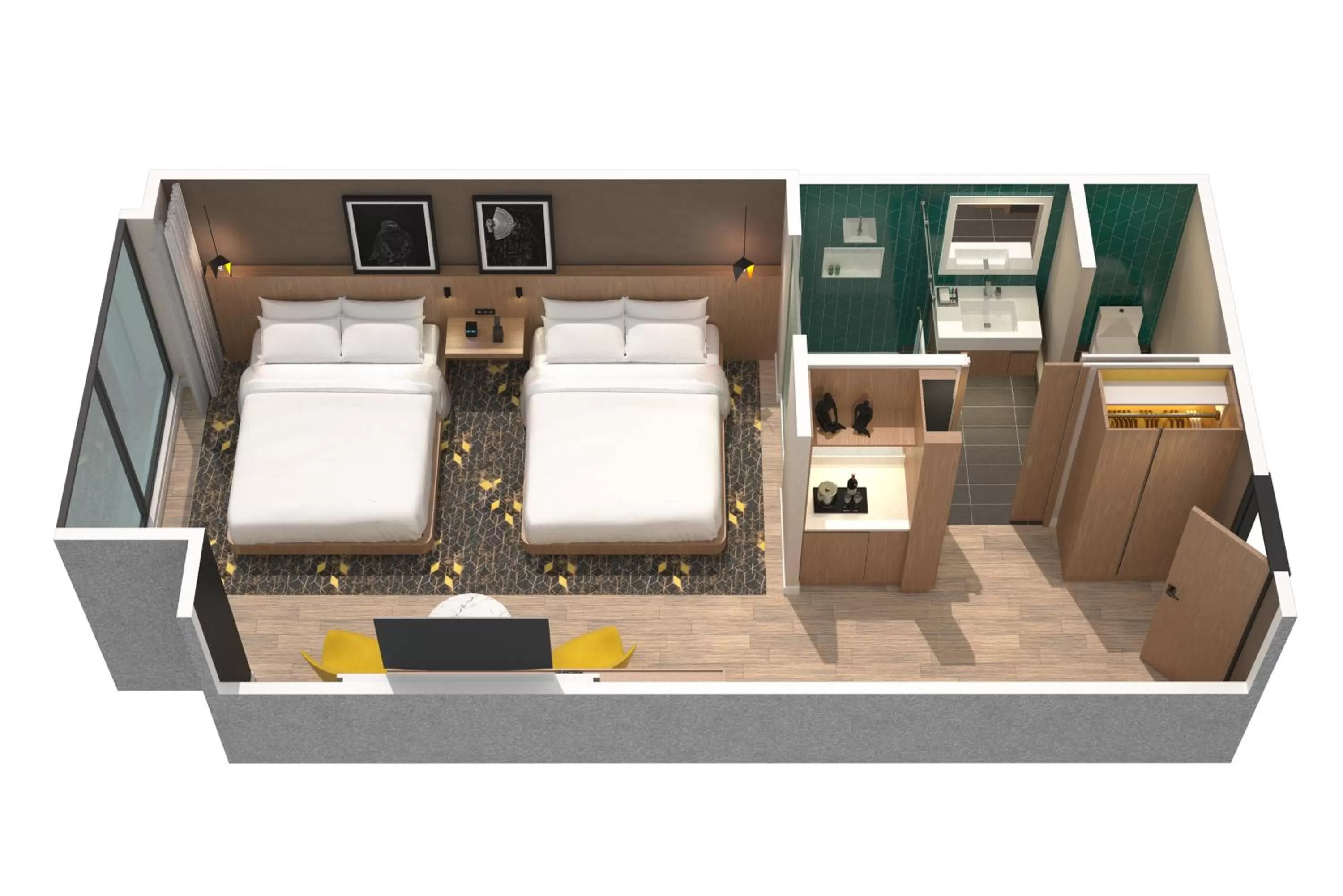 Bedroom, Bed in Humaniti Hotel Montreal, Autograph Collection