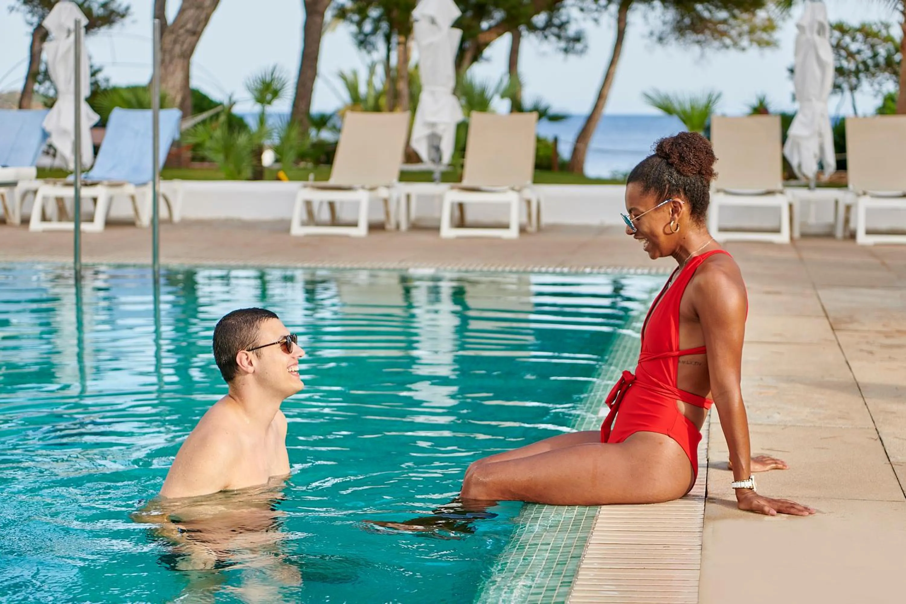 Swimming pool in Iberostar Selection Santa Eulalia Adults-Only Ibiza