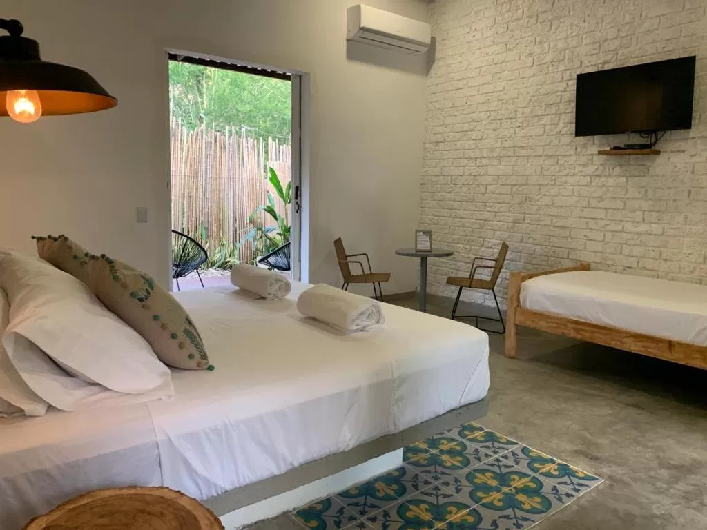 Bed in Waka Hotel Rural