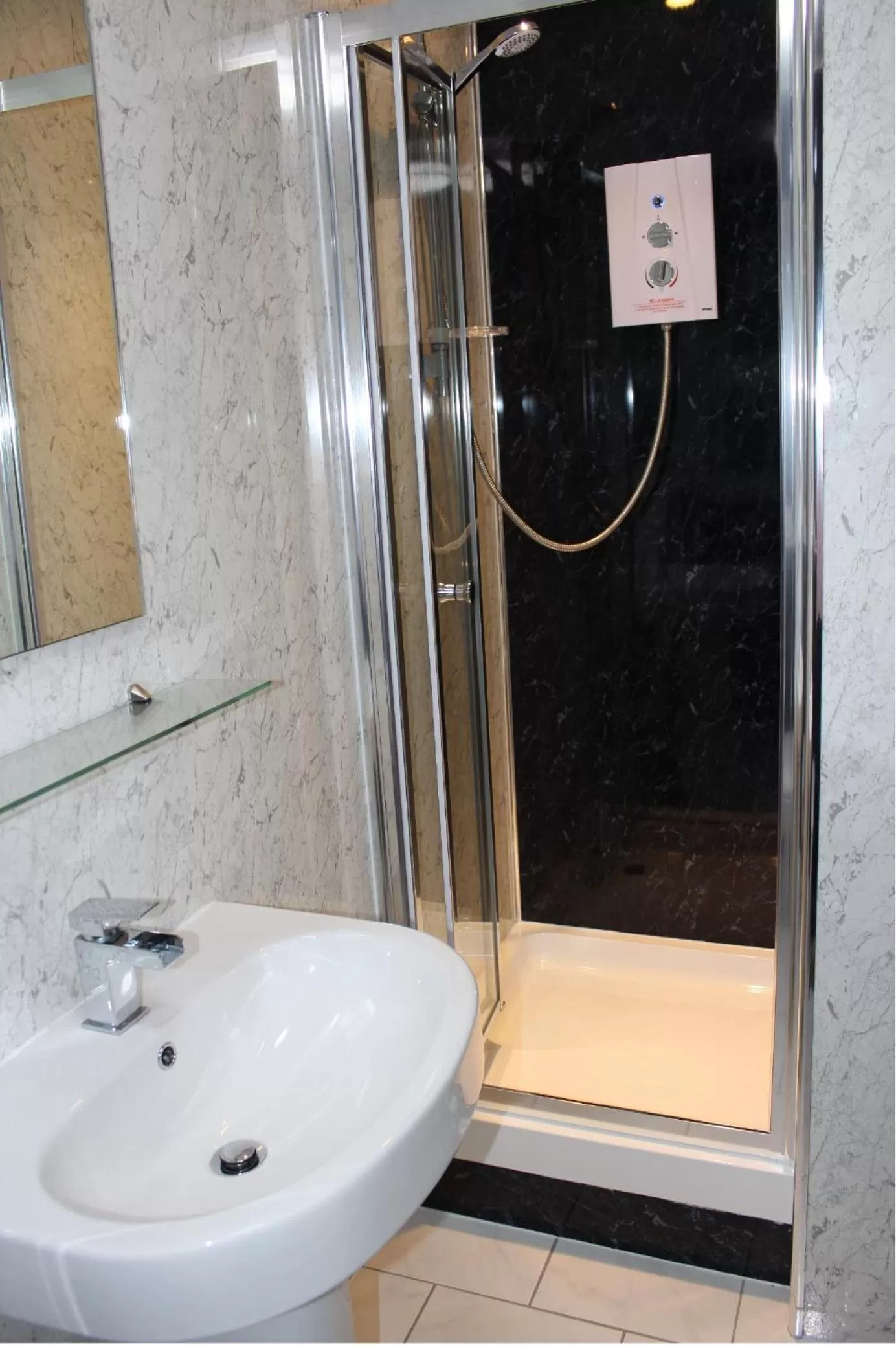 Shower in The Premier Lodge