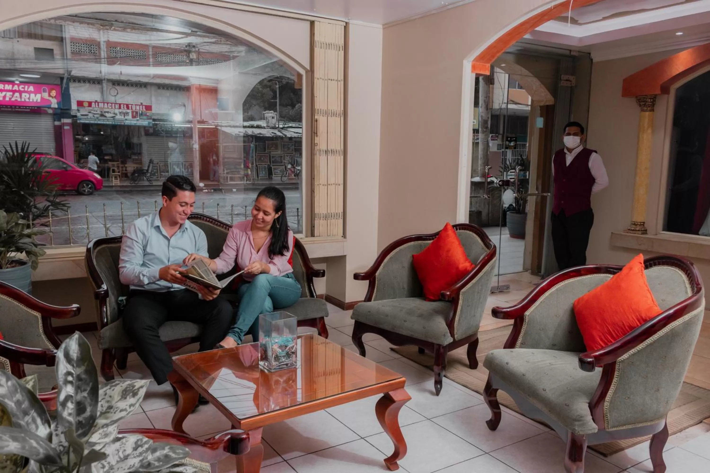 Lobby or reception in Grand Hotel Machala