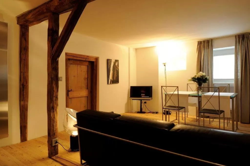 Living room in Hotel Müller - mountain lodge