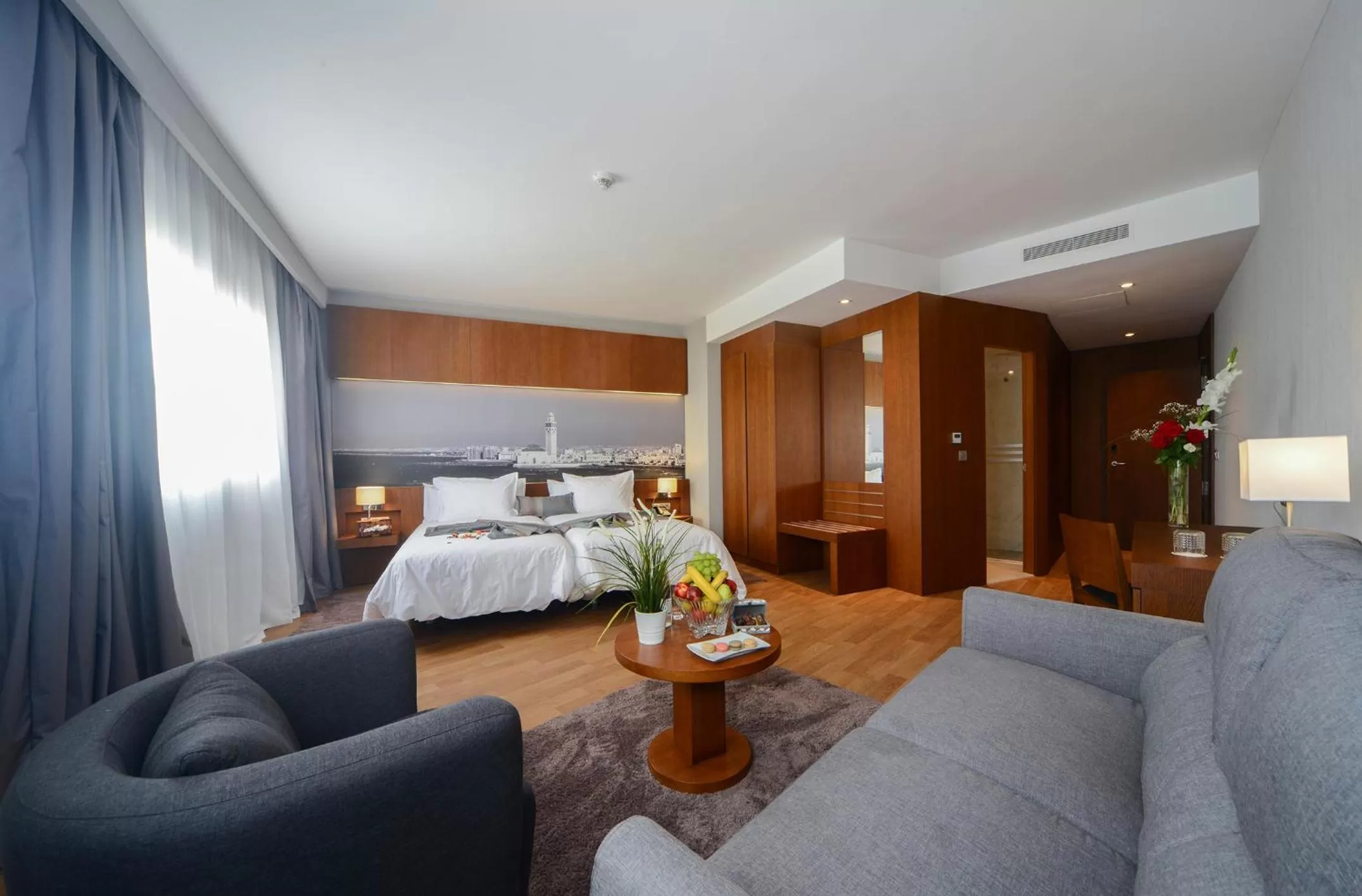 Bedroom, Bed in Golden Star Casablanca