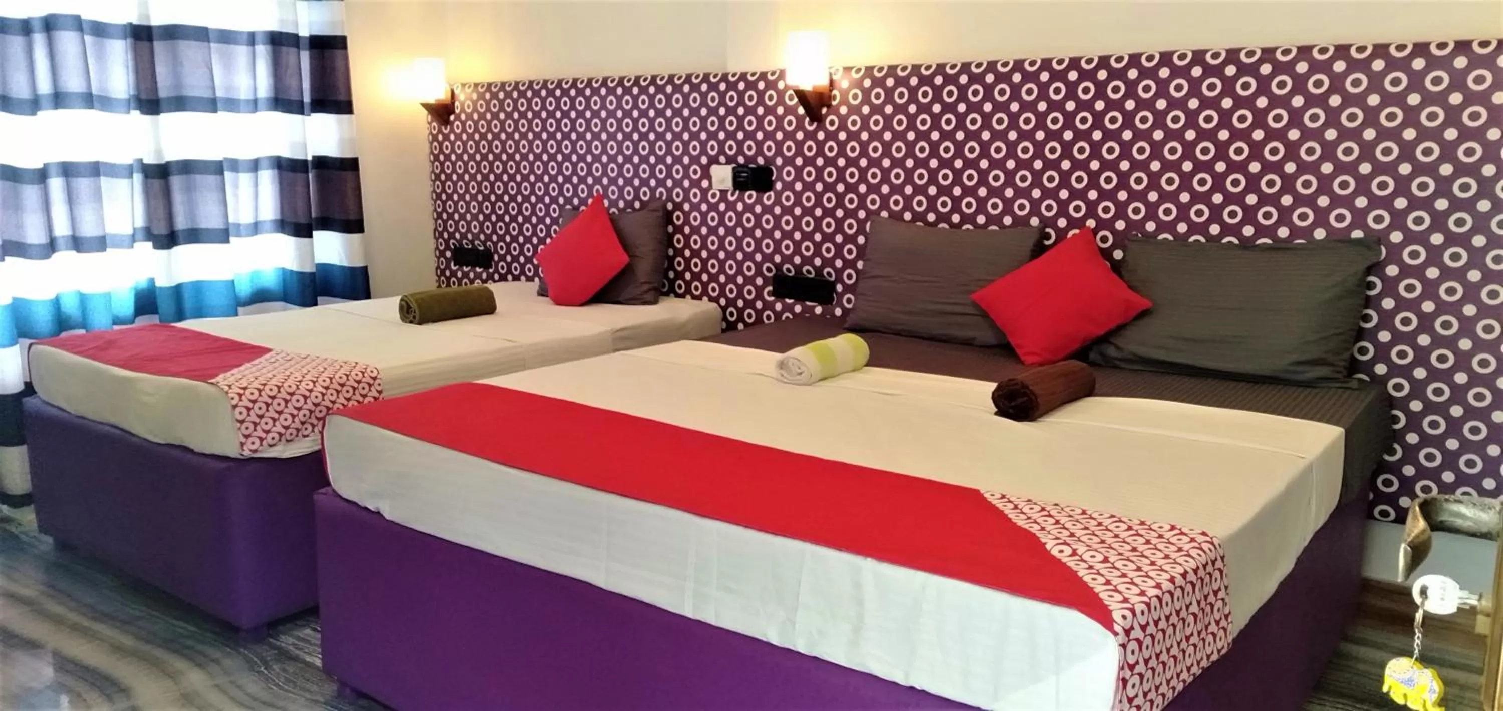 Bedroom, Bed in Ocean Bay Surf Resort Weligama