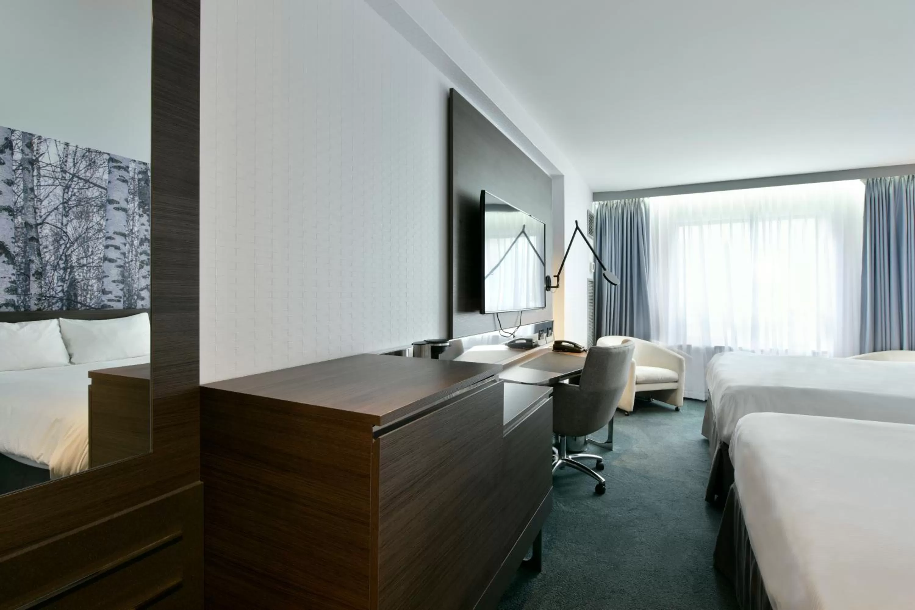 Bed in Novotel Ottawa City Centre Hotel