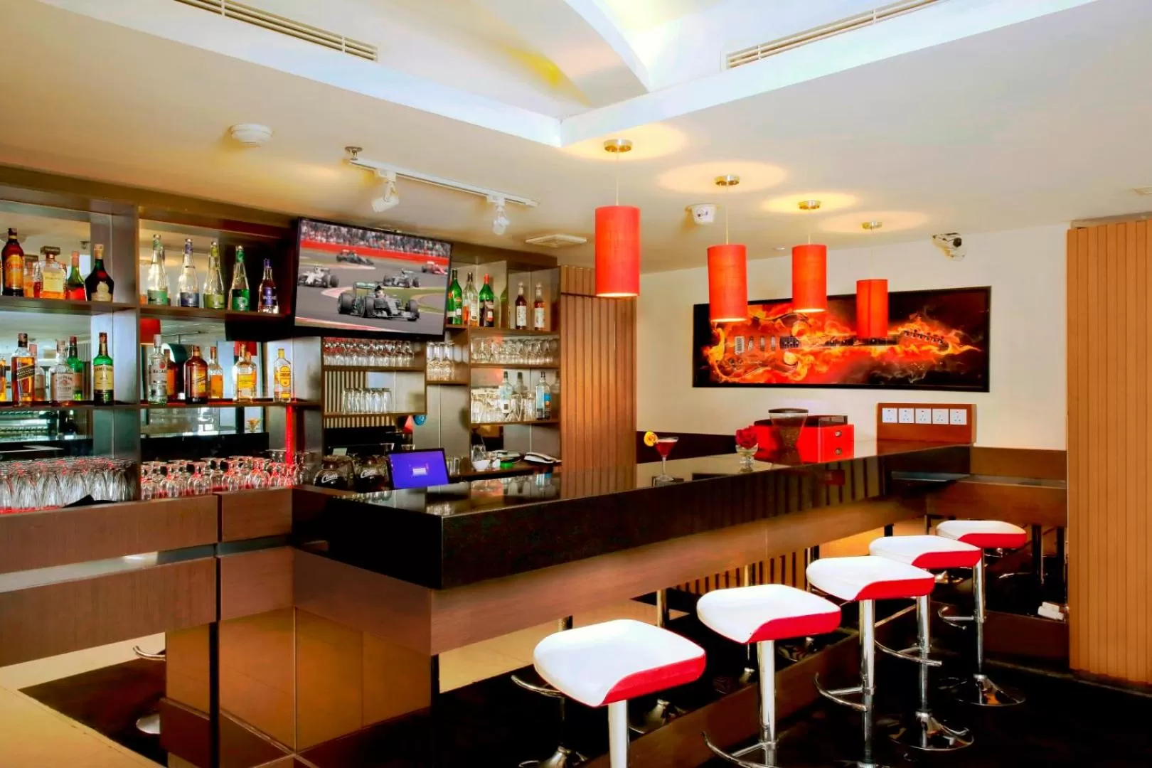 Lounge or bar in The Alana Surabaya