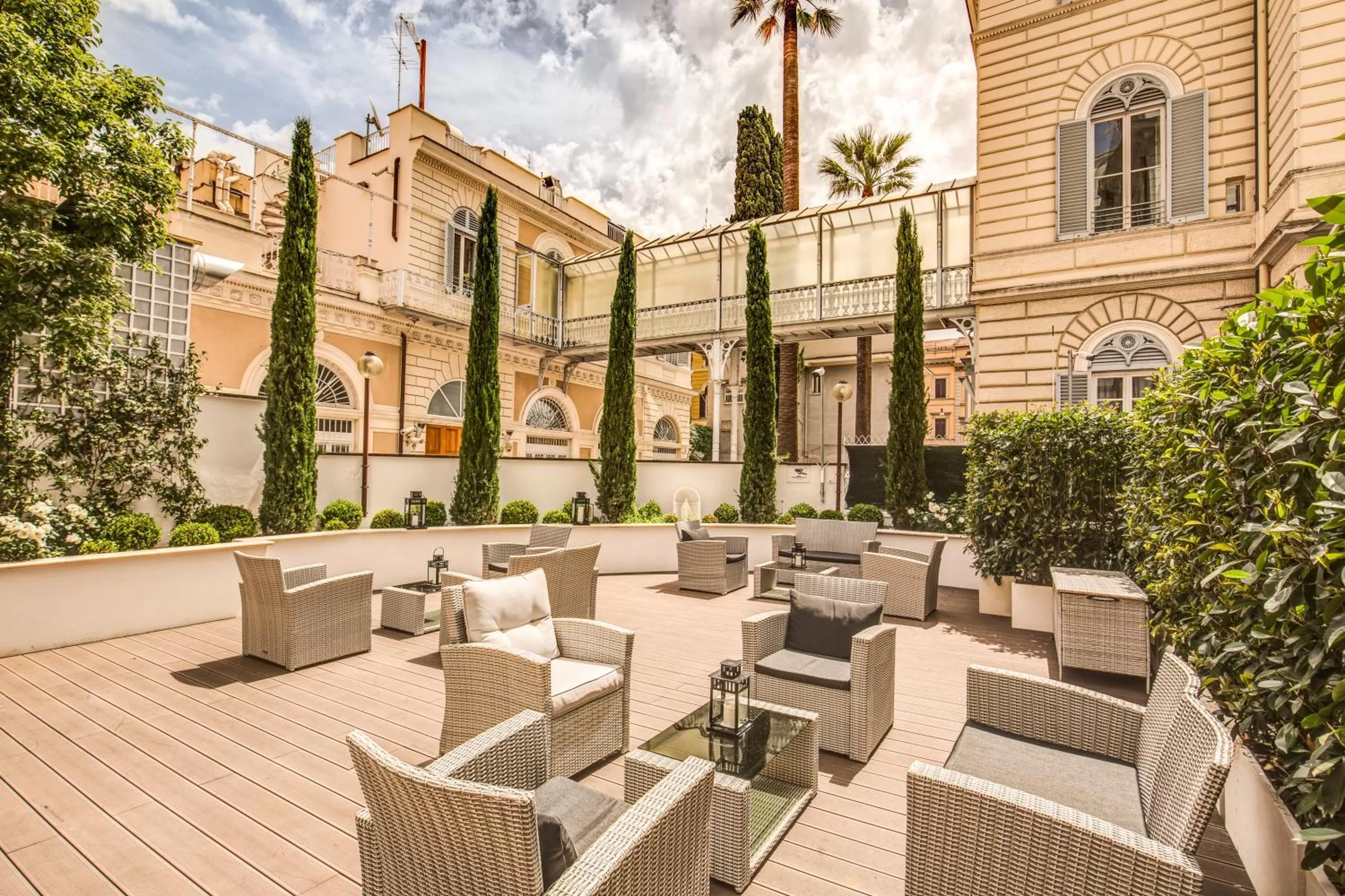 Patio in The Liberty Boutique Hotel