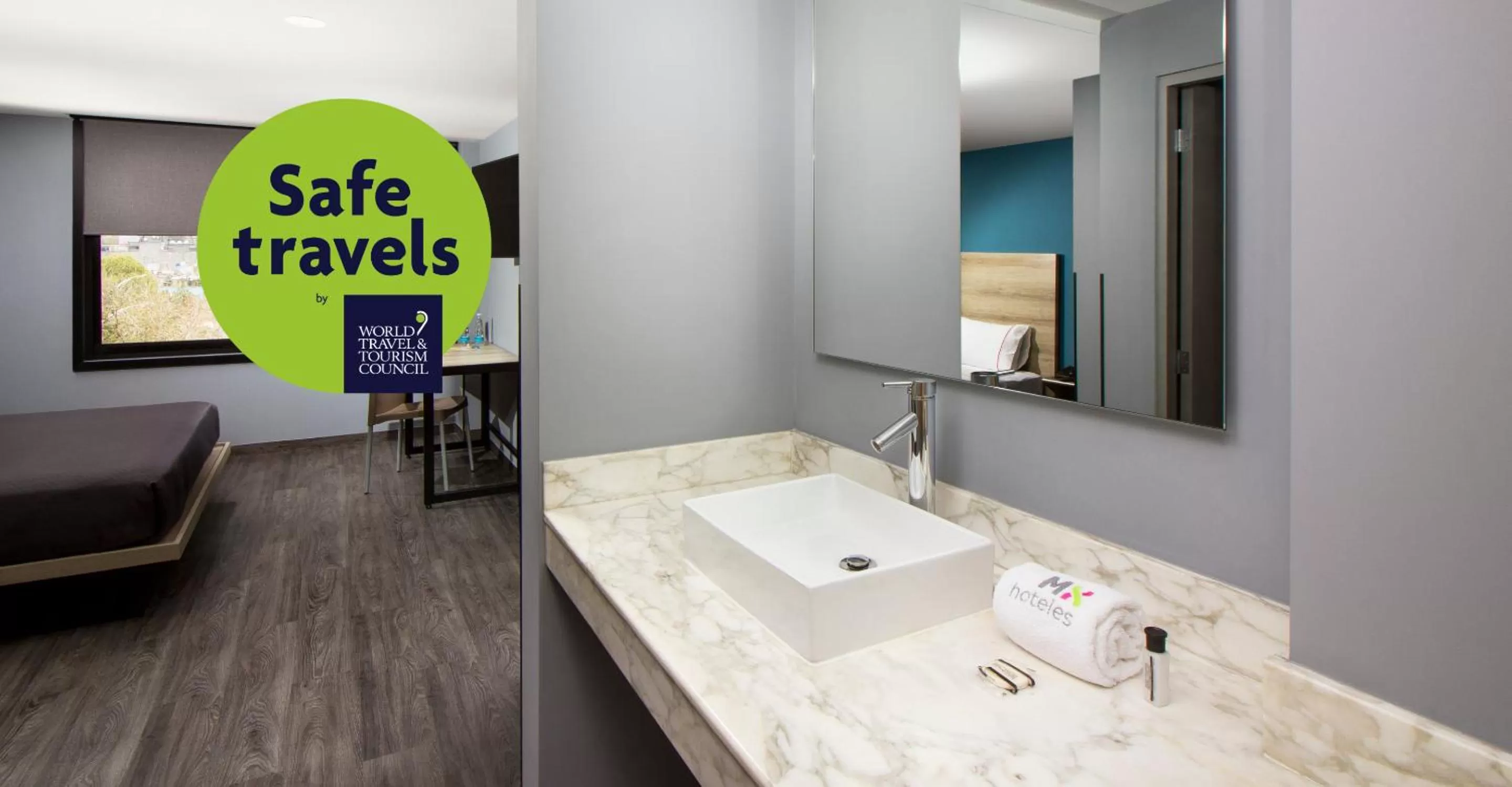 Bathroom in Hotel MX lagunilla CDMX, Trademark Collection by Wyndham