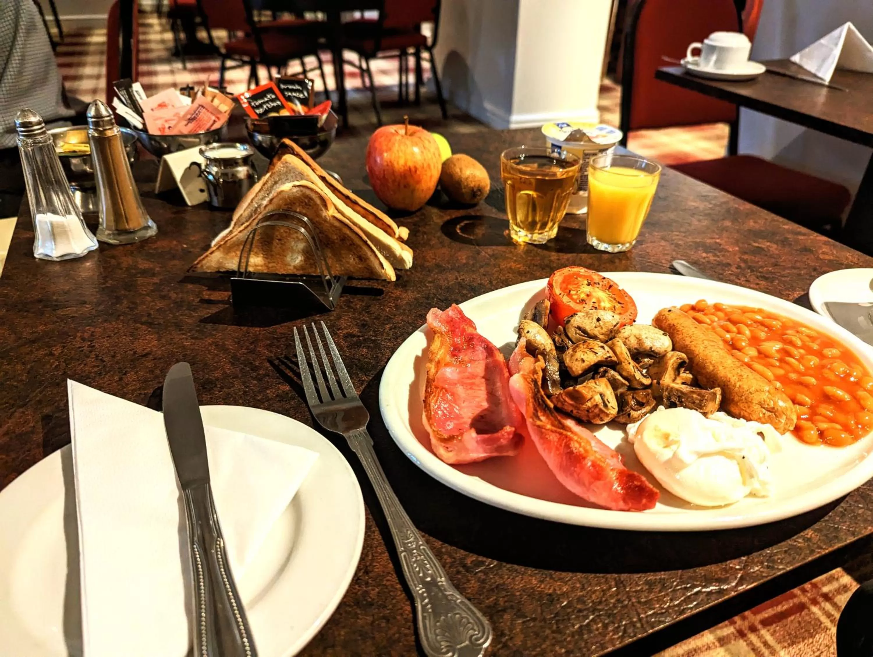 Breakfast in Brookside Hotel & Restaurant ,Suitable for Solo Travelers Couples Educational Groups & Families welcome