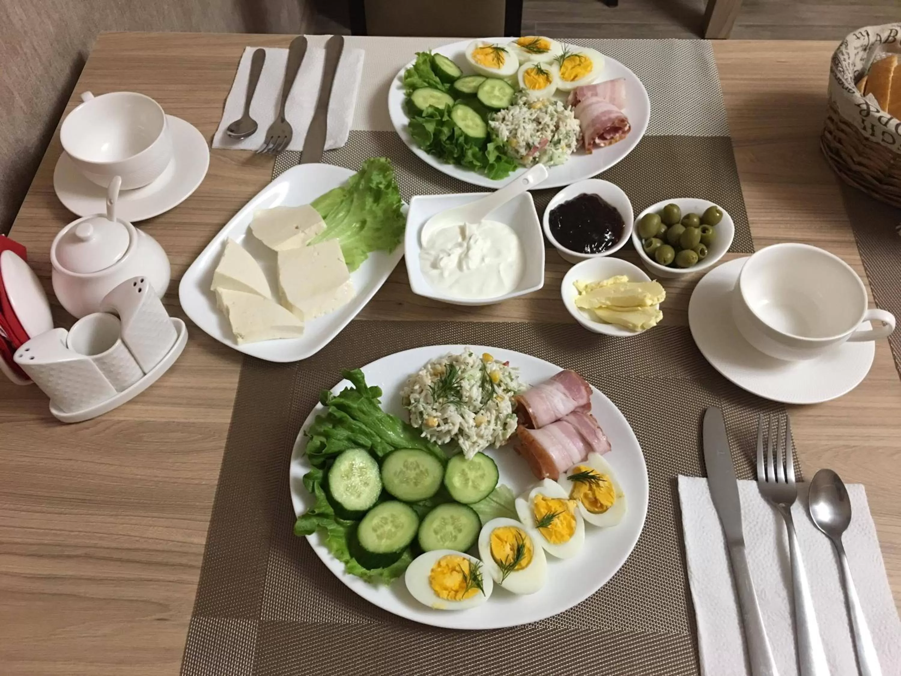 Continental breakfast in Family Hotel Triston