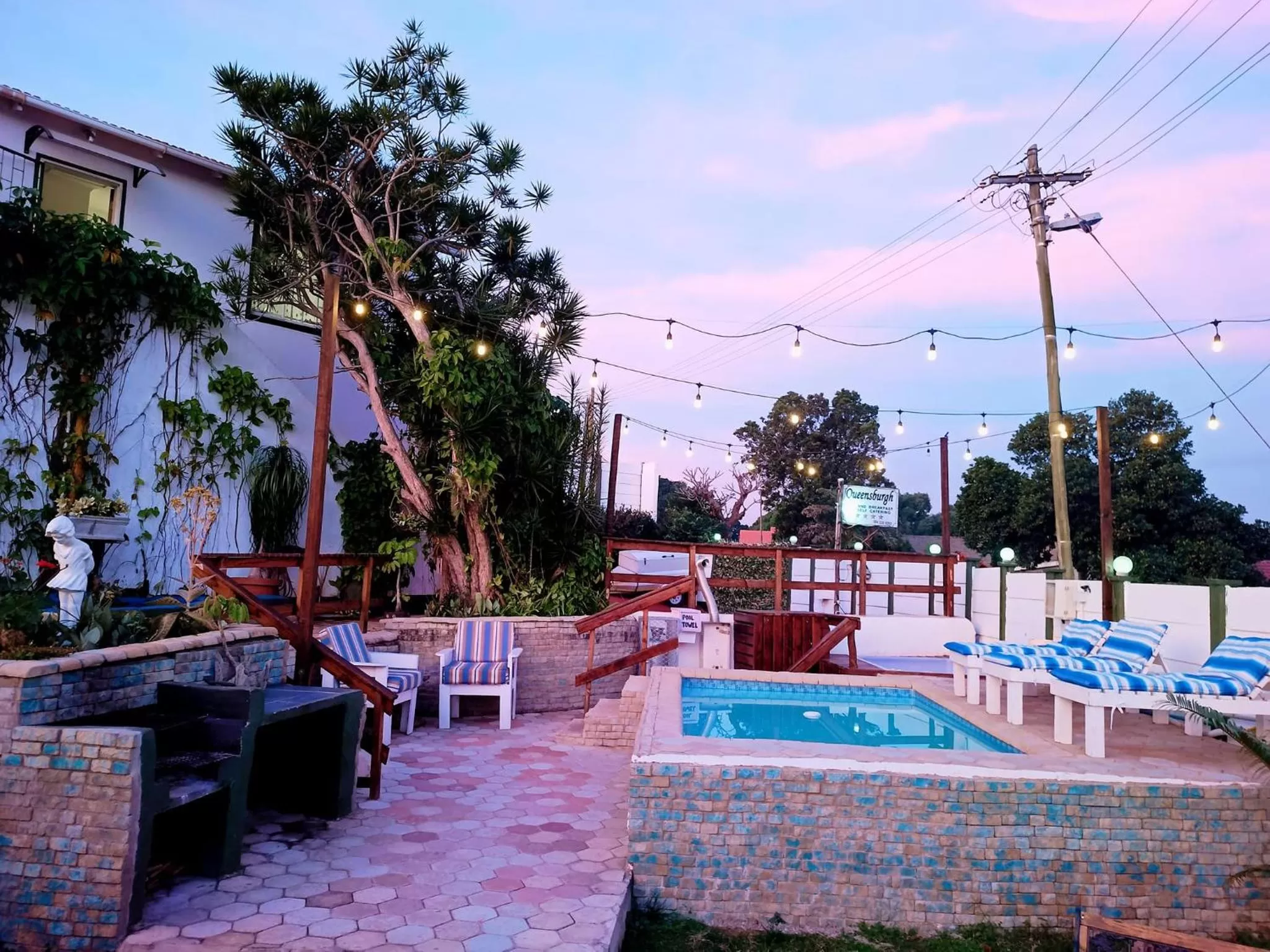 Garden, Swimming Pool in Queensburgh B&B or Self Catering