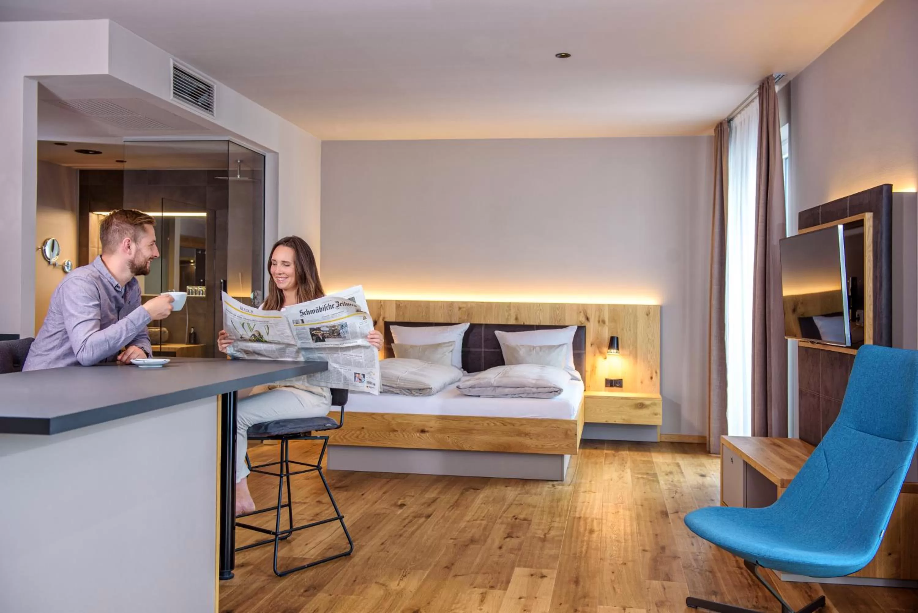 Photo of the whole room, Bed in AKZENT Hotel Laupheimer Hof