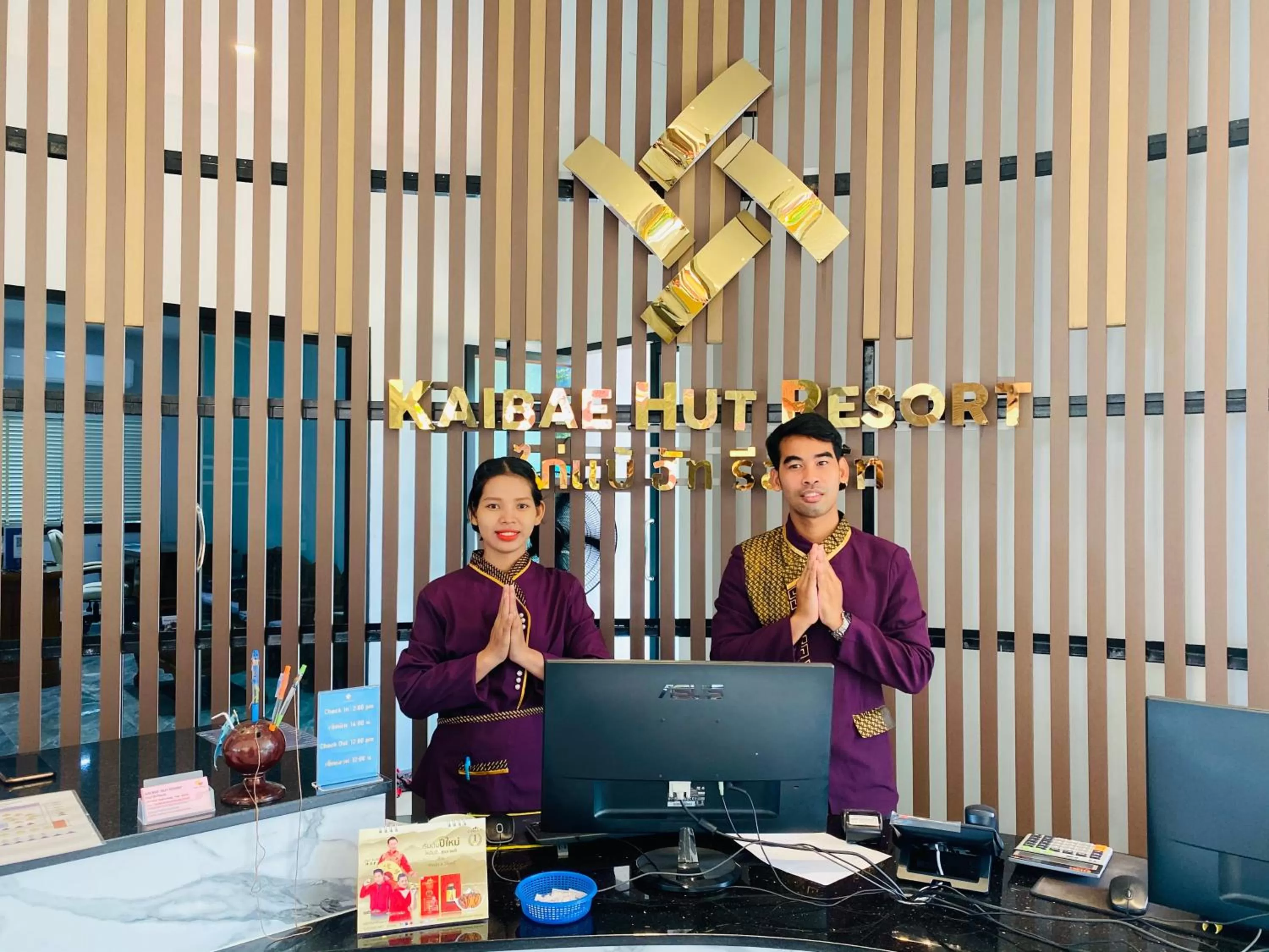 Staff in Kaibae Hut Resort