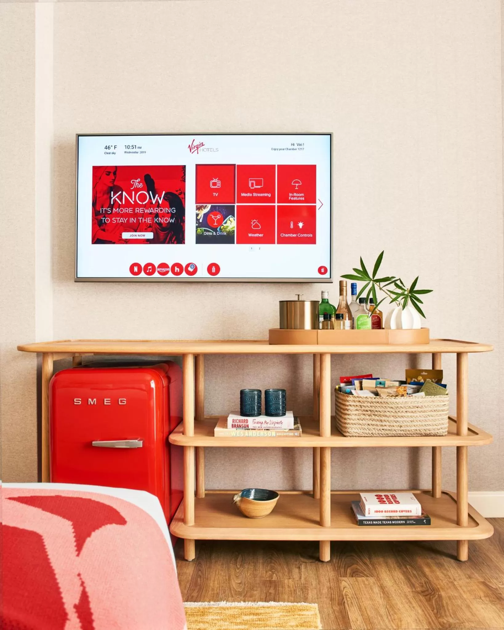 Photo of the whole room in Virgin Hotels Dallas