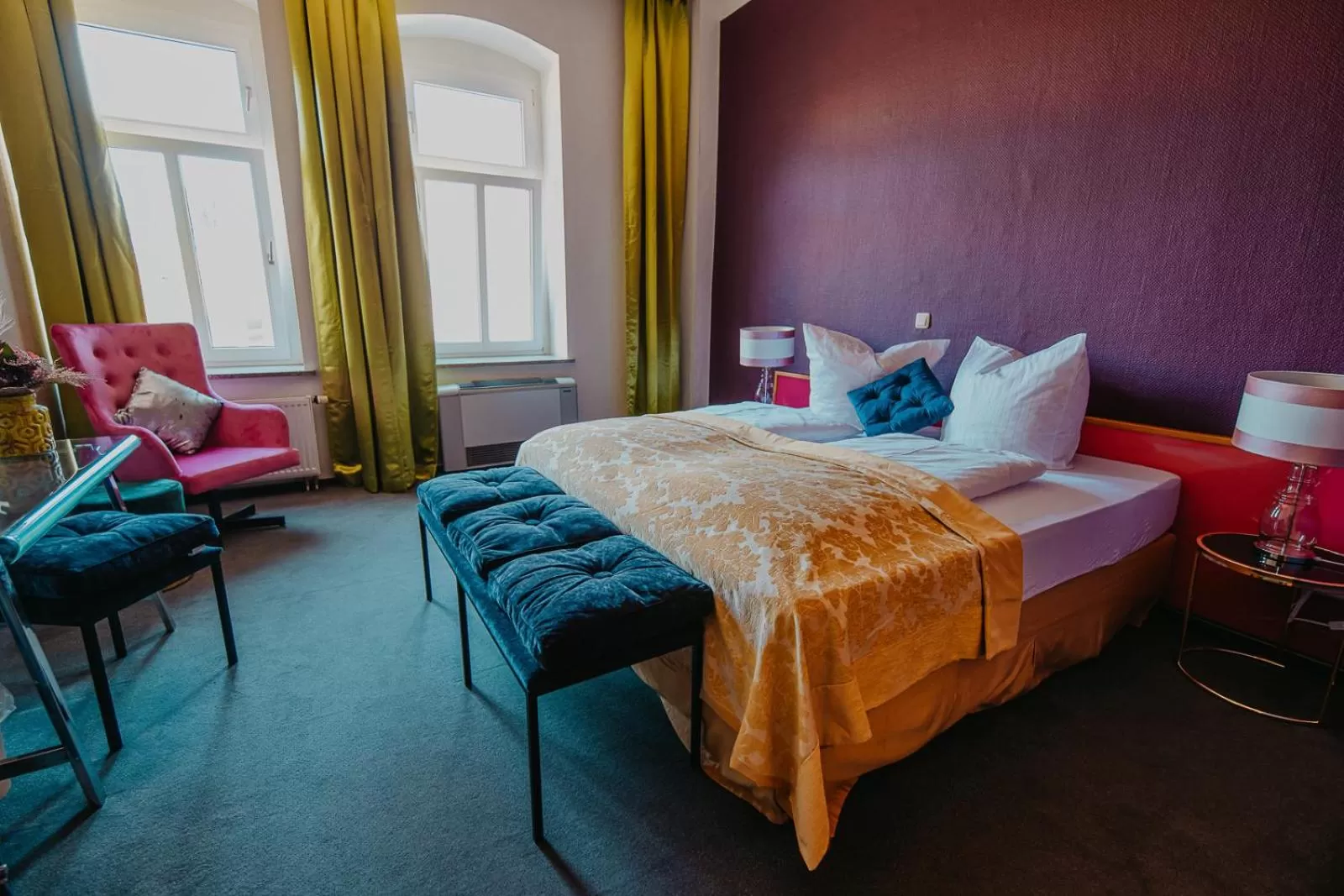 Bed in Boutique Hotel Rothenburger Hof
