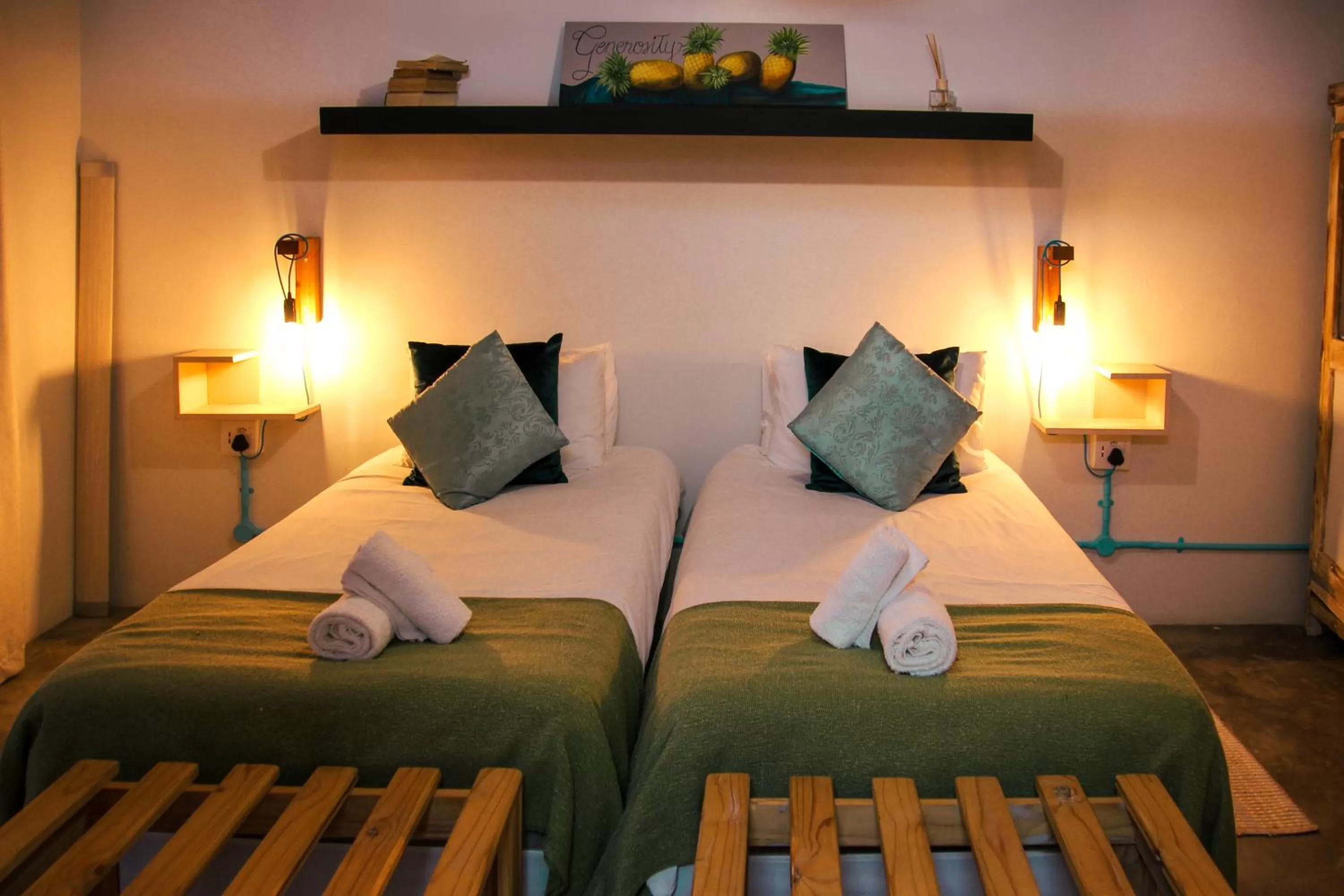 Bed in The Residence at Villa Wiese