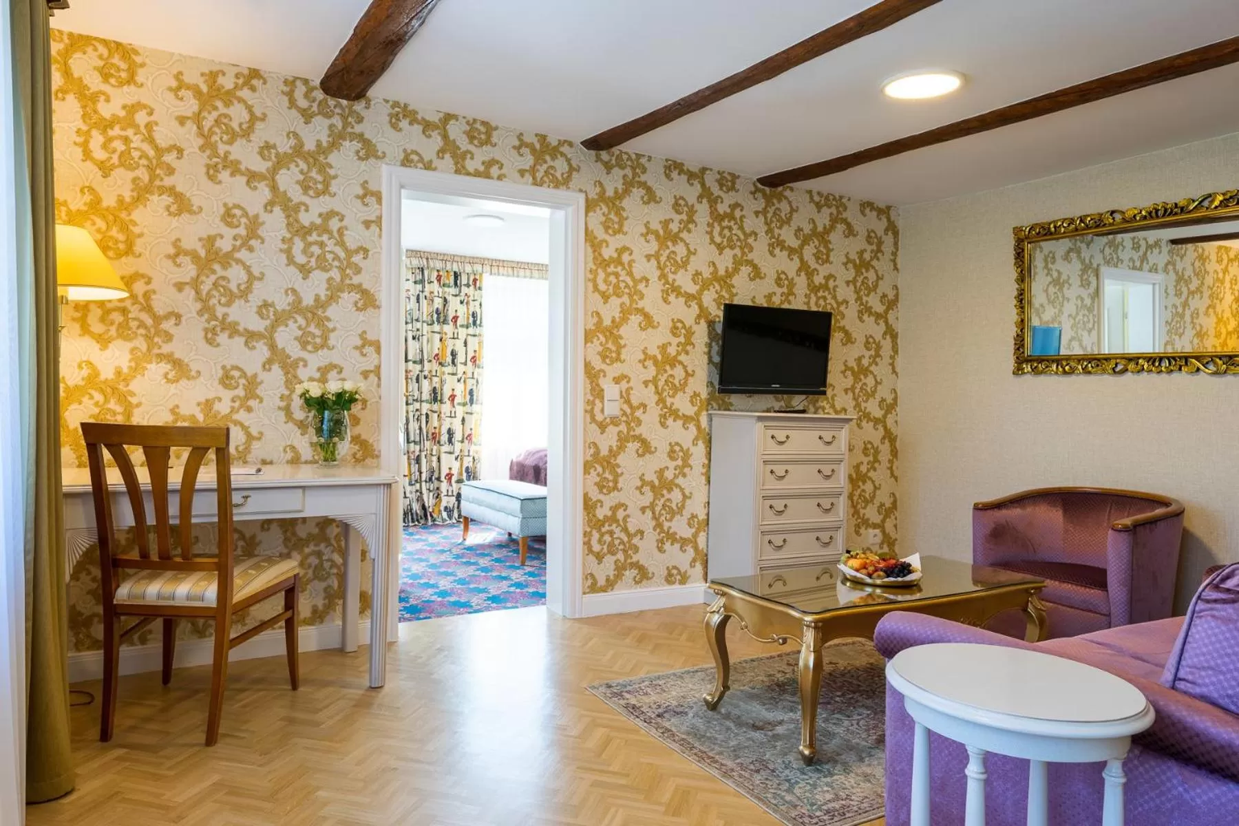 Living room in Boutiquehotel Schloßpalais
