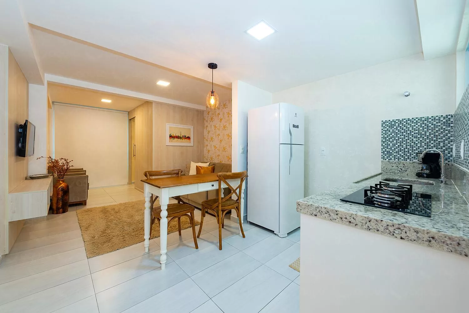 Kitchen/Kitchenette in Águia Flats Pousada