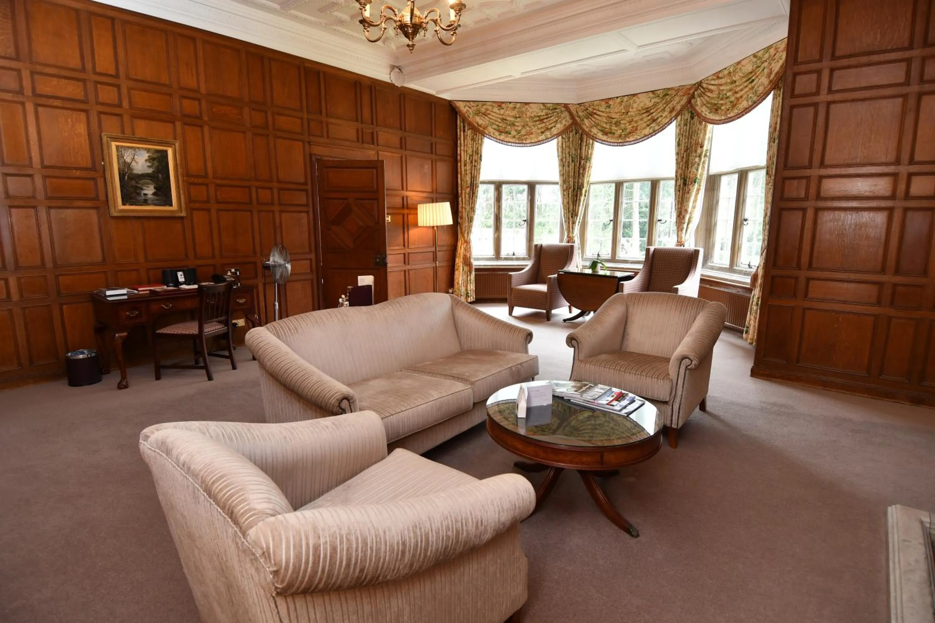 Living room in Tylney Hall Hotel