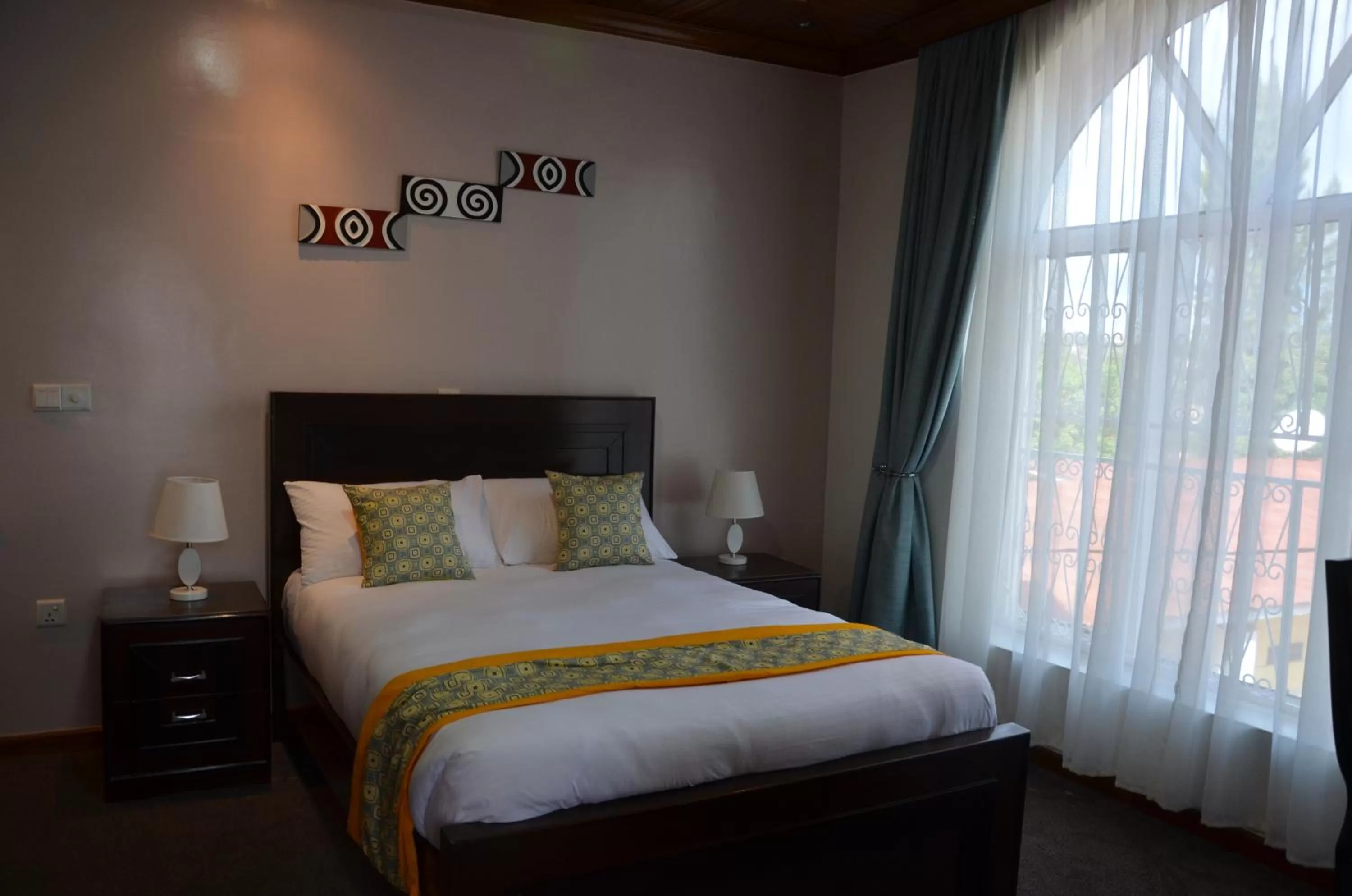 Decorative detail, Bed in Villa Asimba