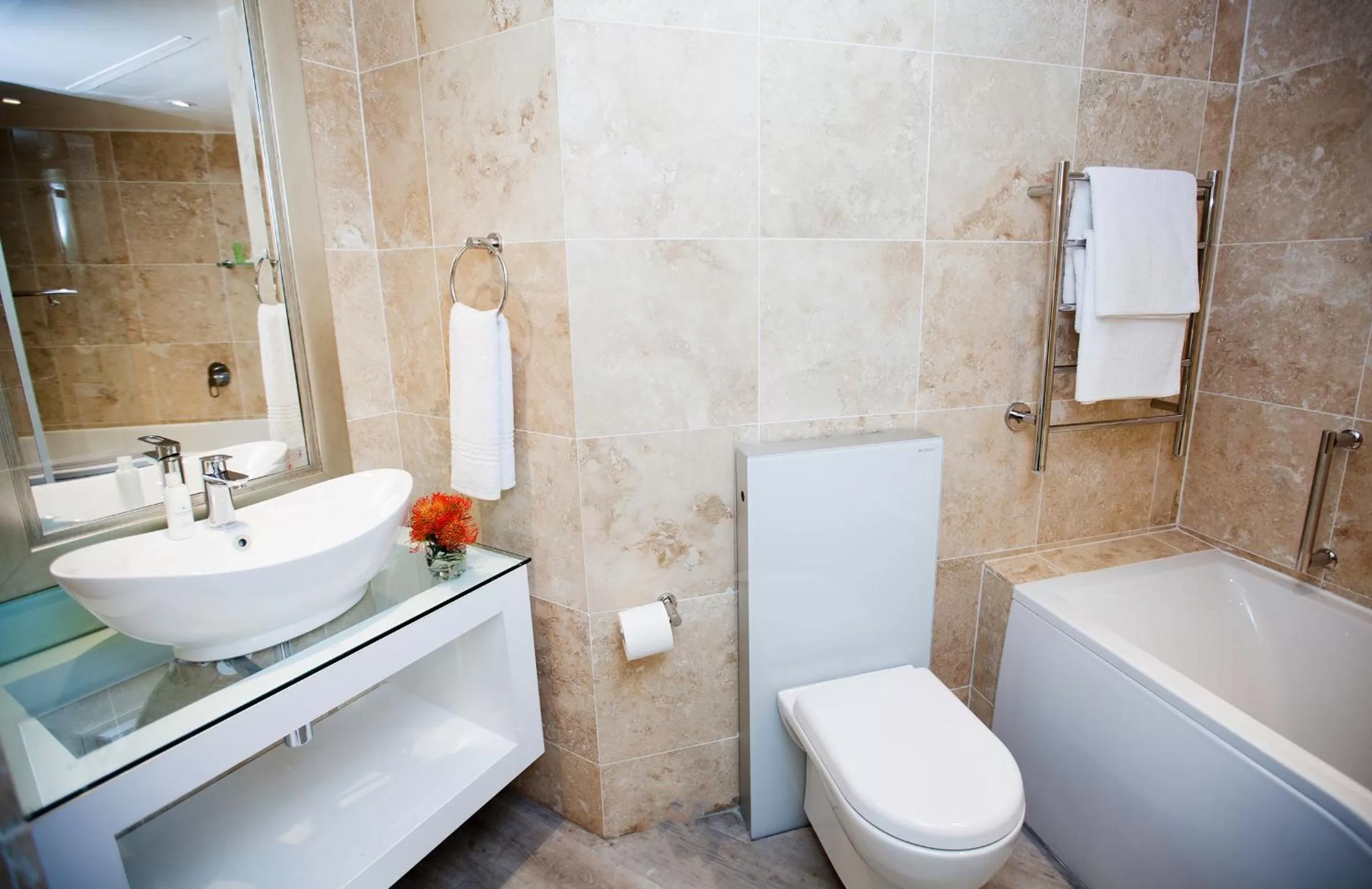 Shower in First Group The Palace All-Suite