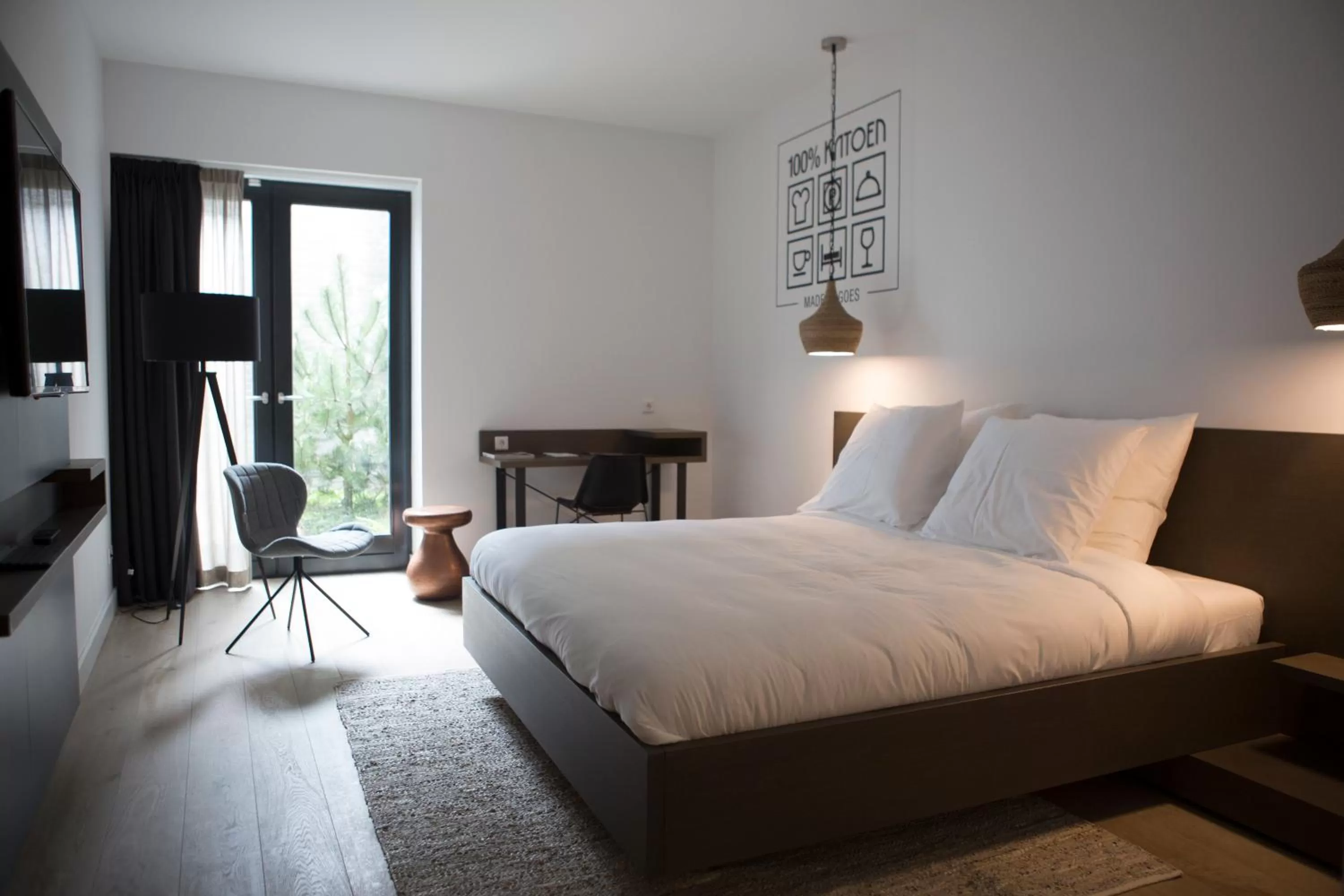 Bedroom, Bed in Hotel Katoen