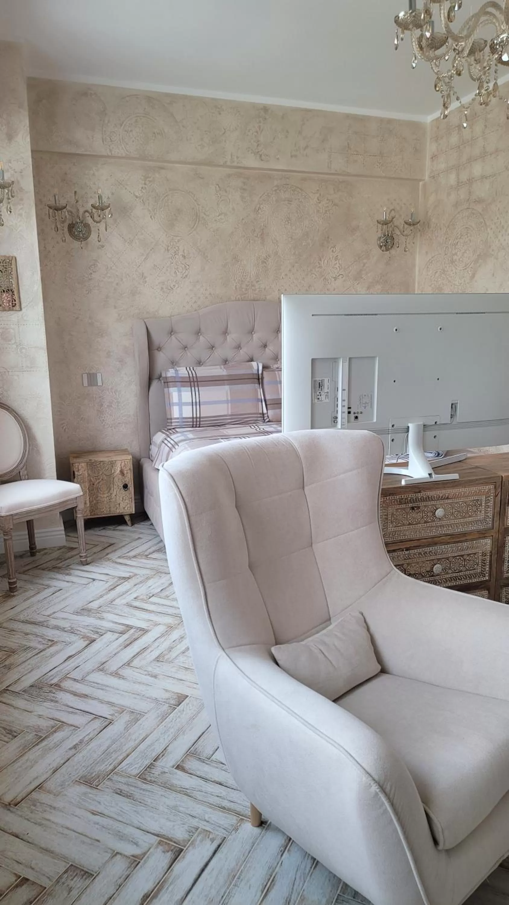 Bedroom, Seating Area in Terrace Suites Iasi