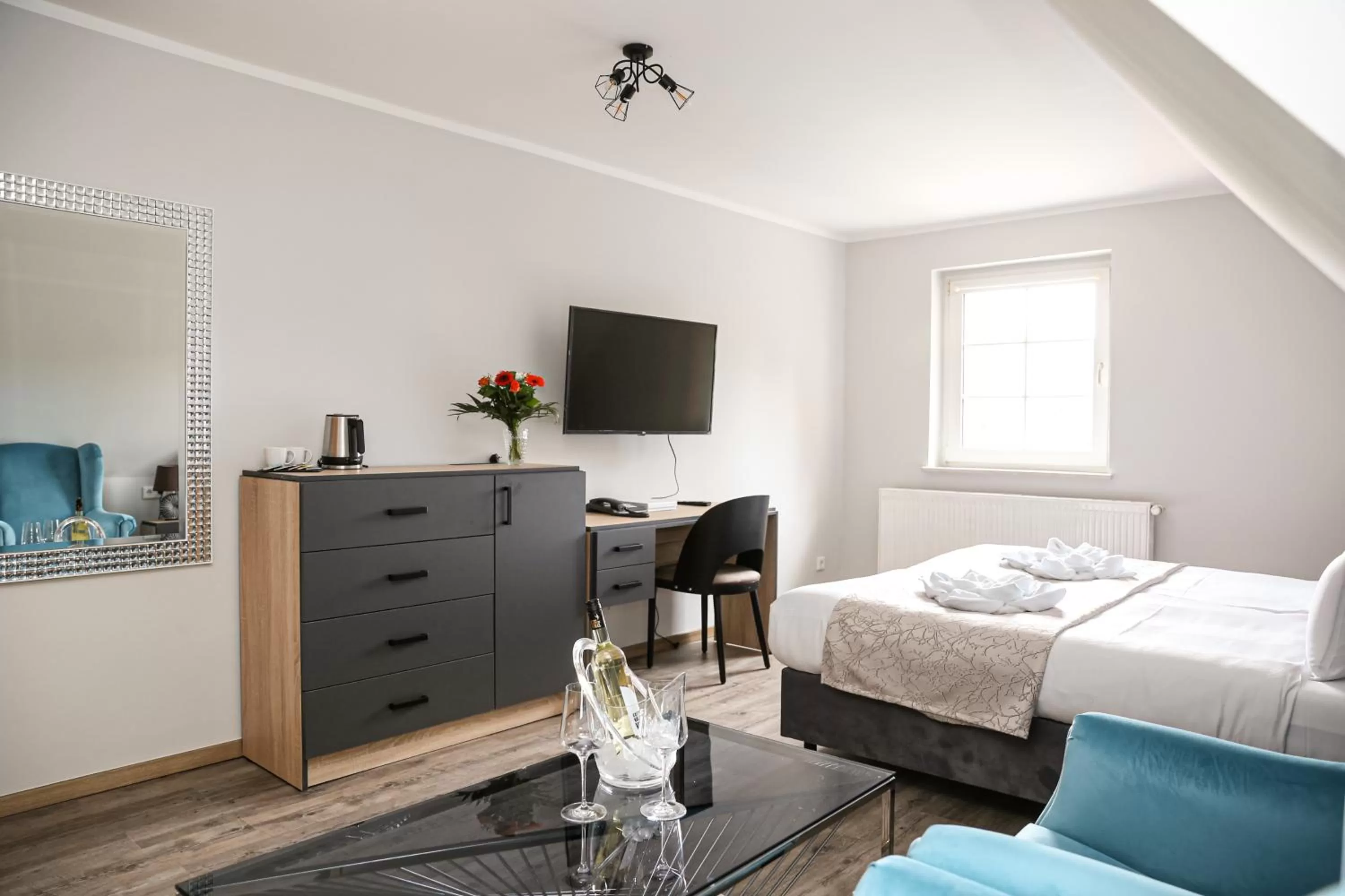 Photo of the whole room, Bed in Hotel Waldeslust