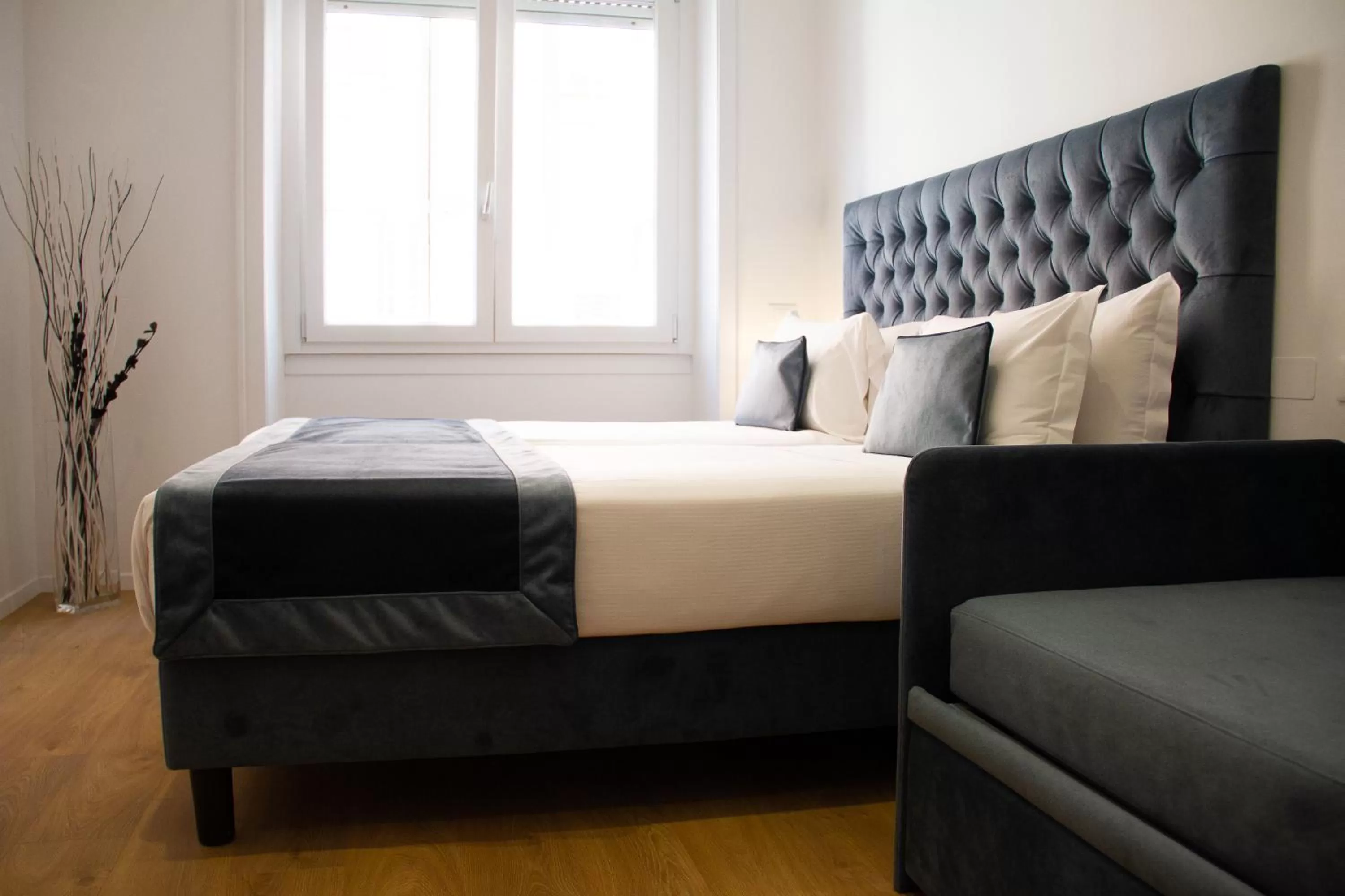 Bed in Michelangelo Vatican Rooms