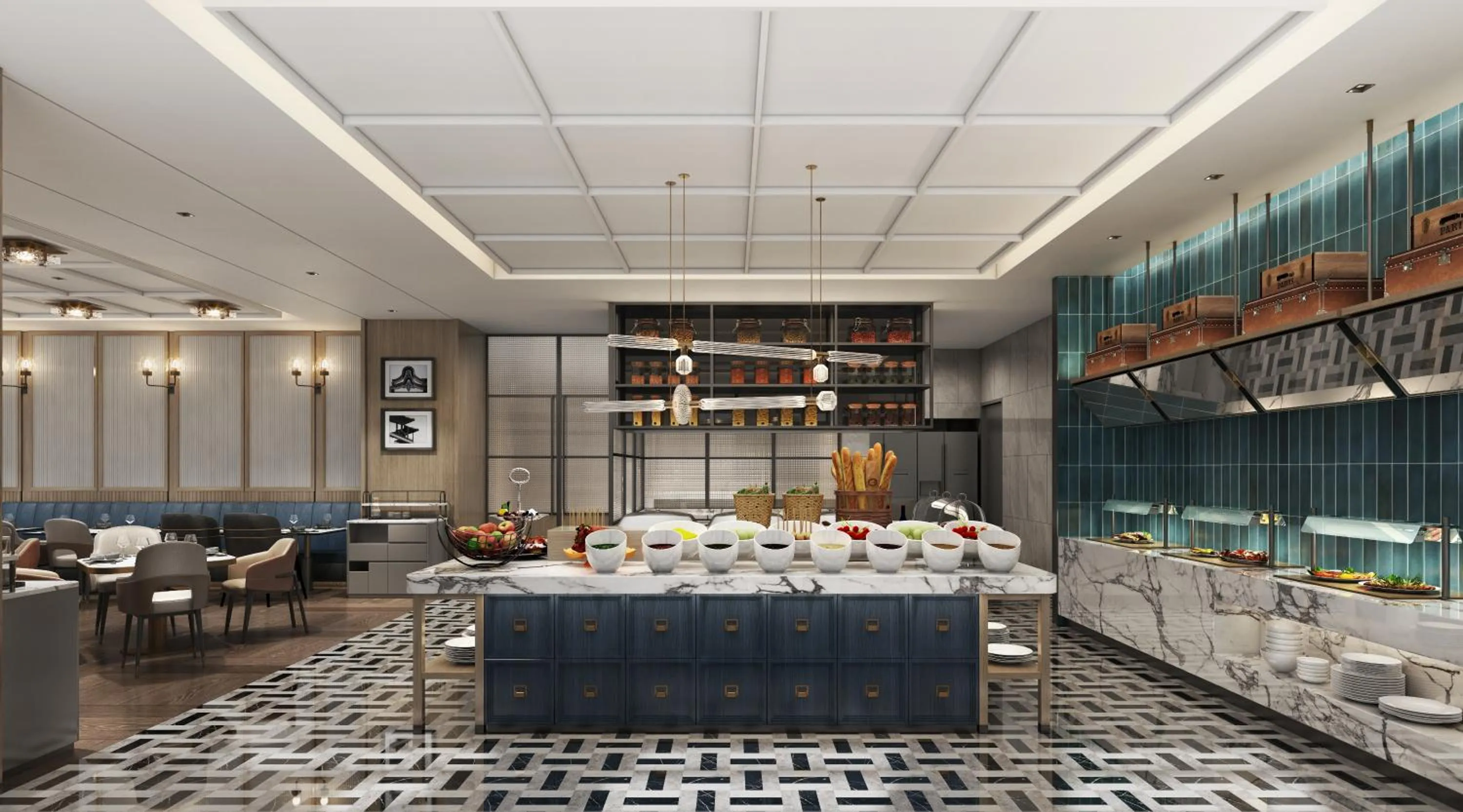 Restaurant/places to eat in Honder International Hotel