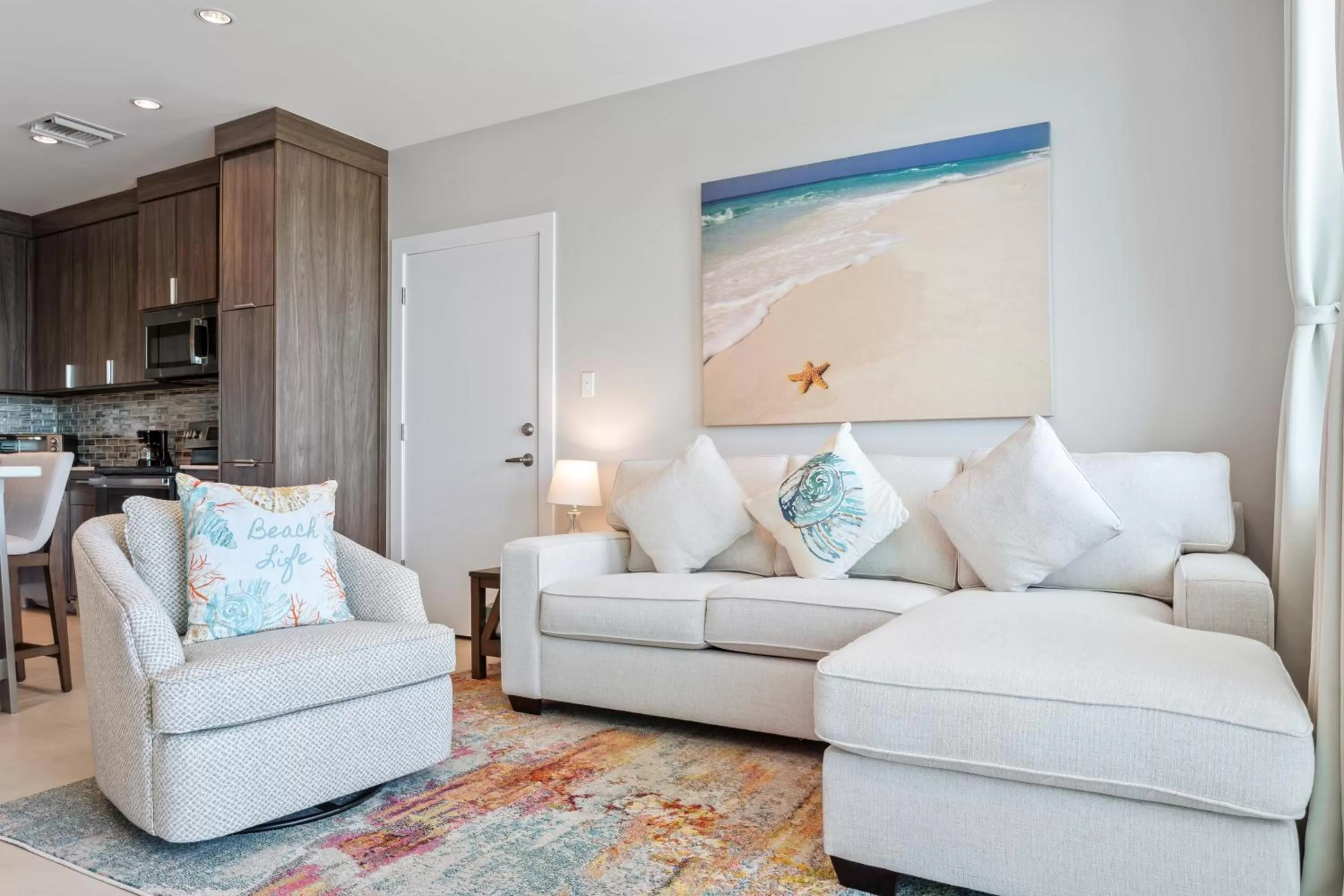 Living room in Sunset Caribe Belize