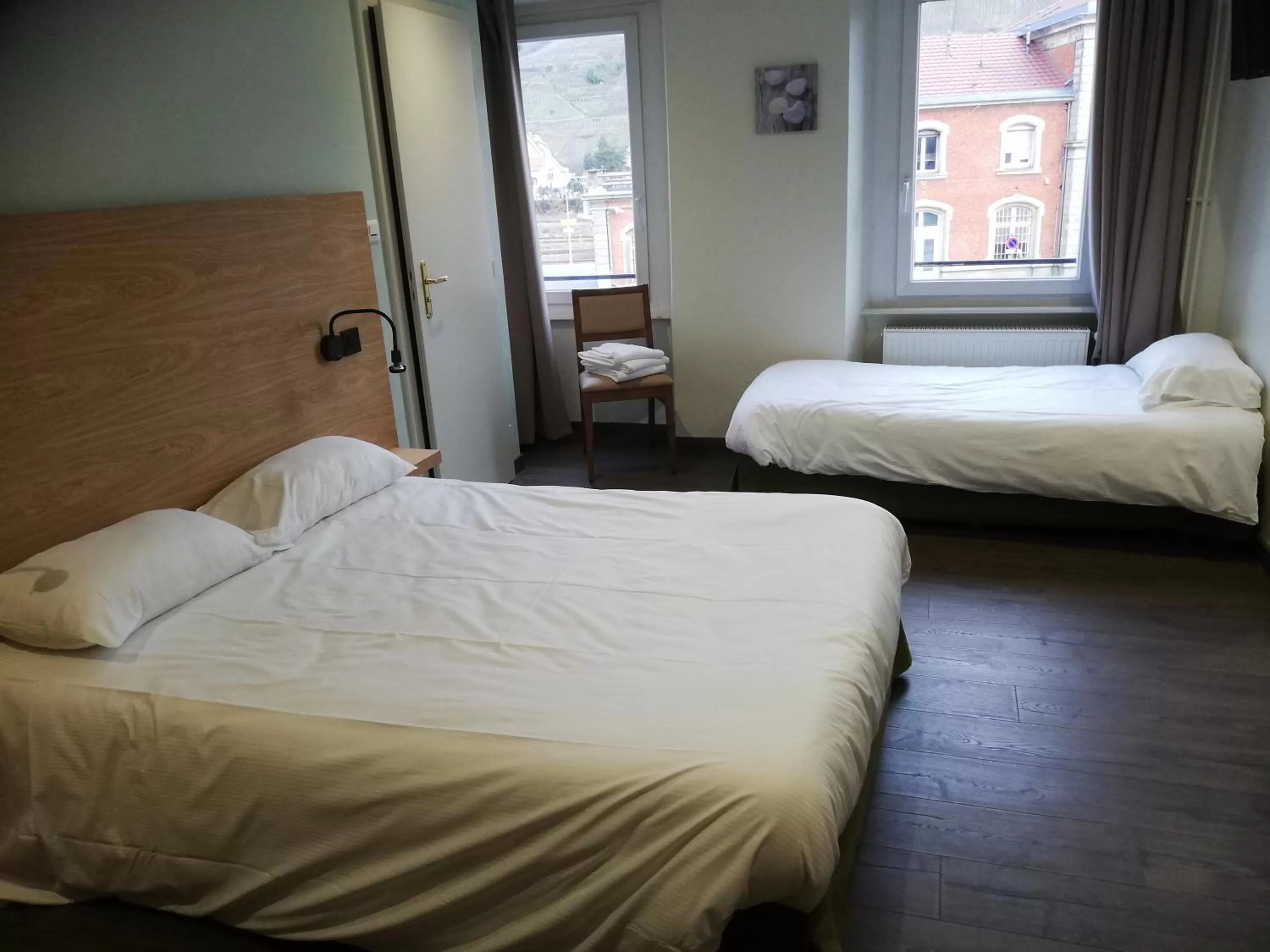 Bed in Hôtel Restaurant Le Moschenross