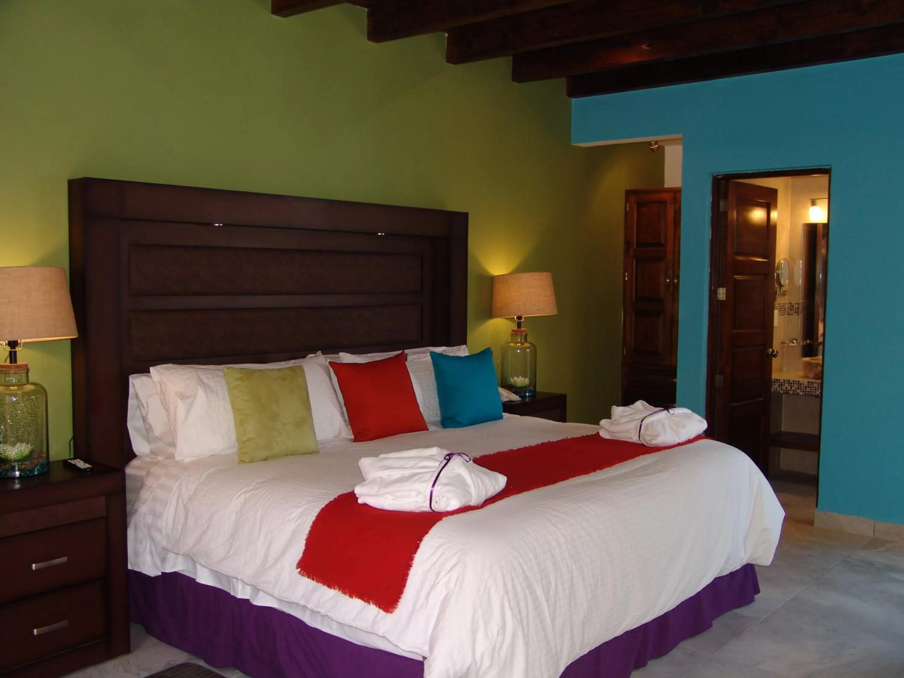 Bed in Hotel Casa Don Quijote