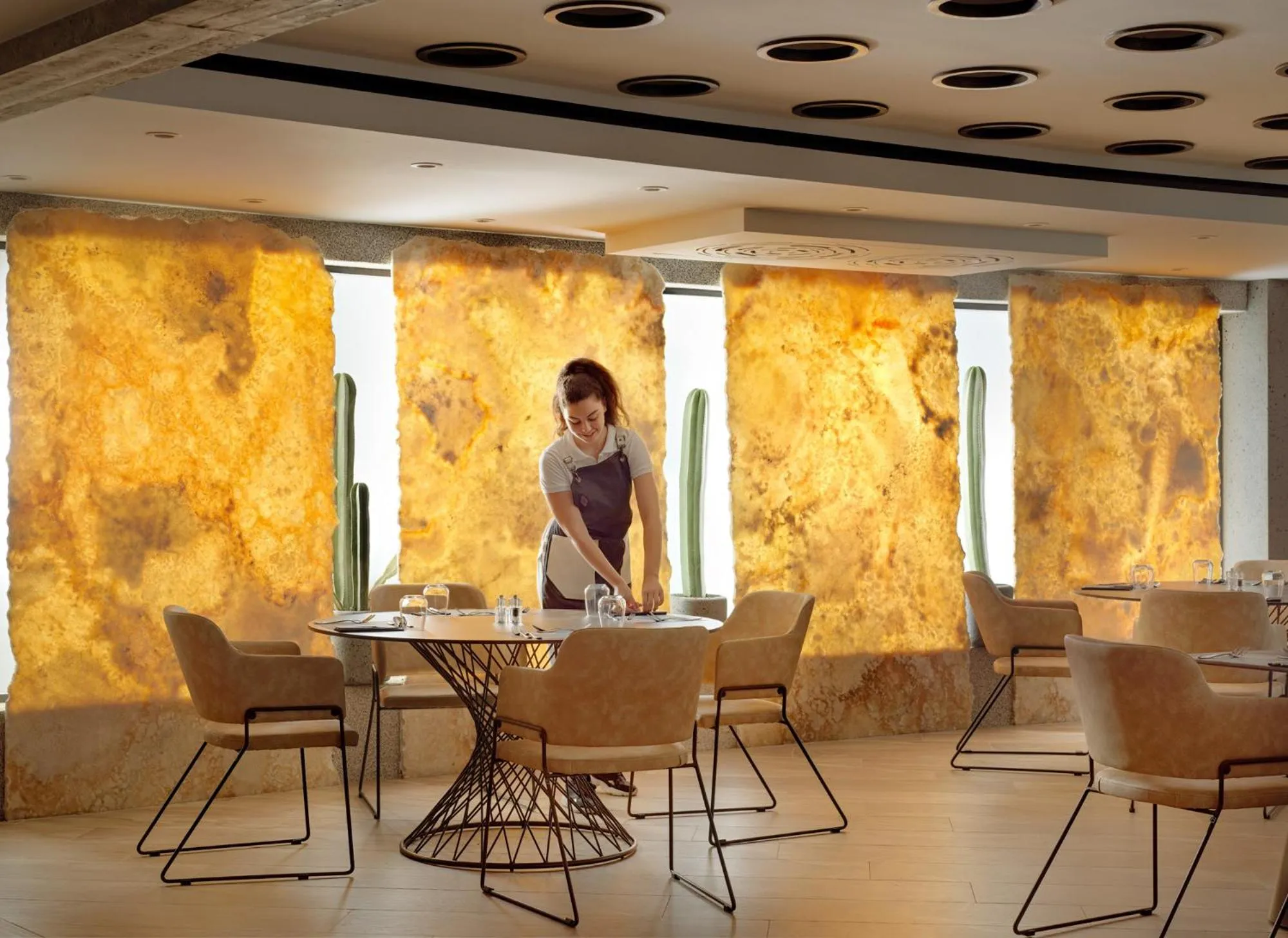 Dining area in Nautilux Rethymno by Mage Hotels