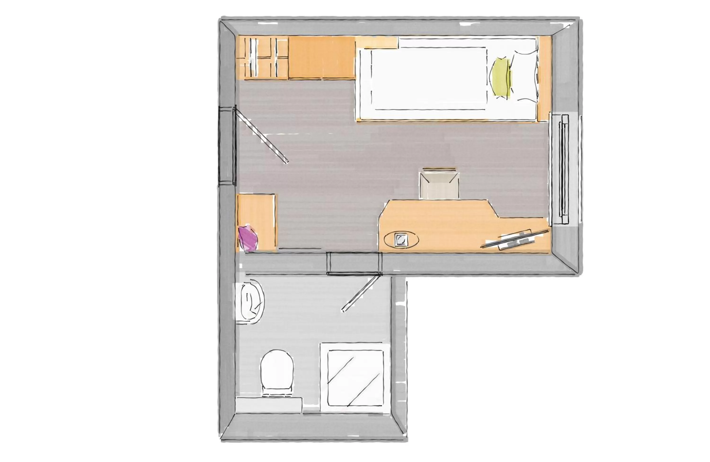 Floor plan in Hotel Haus Andrea