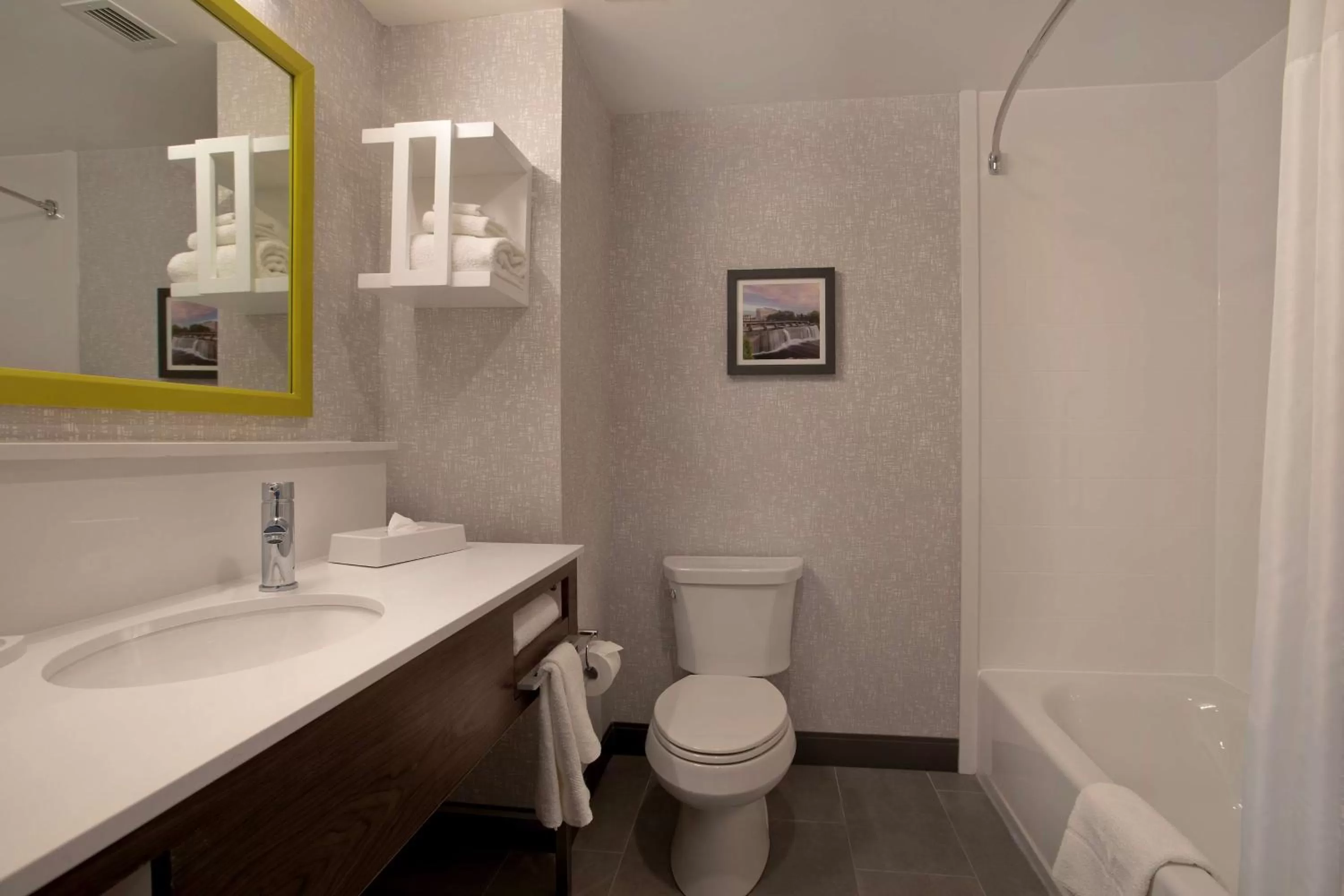 Bathroom in Hampton Inn & Suites Ottawa West, Ontario, Canada