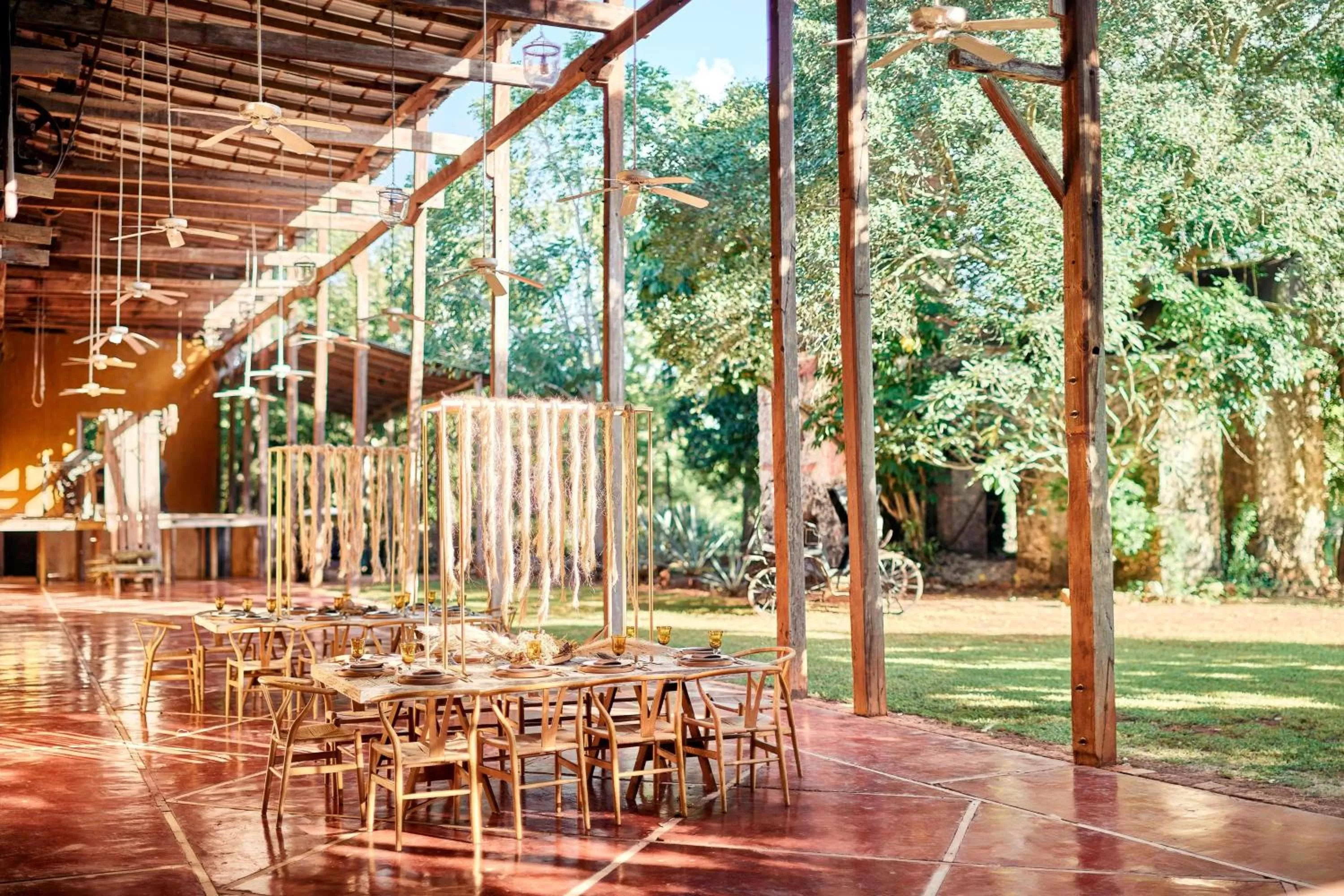 Patio in Hacienda Temozon Sur