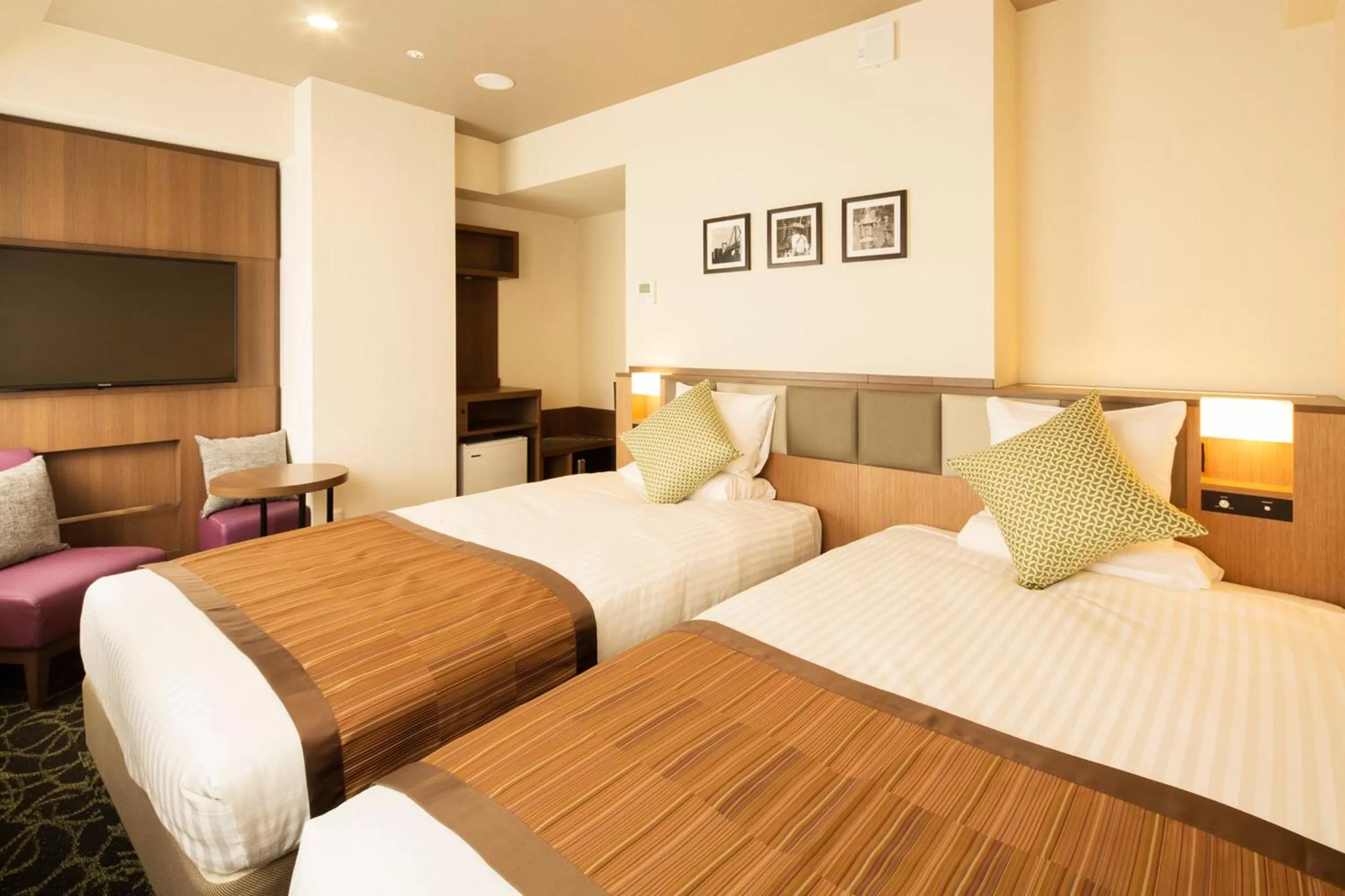 Spring, Bed in Hotel Mystays Gotanda Station