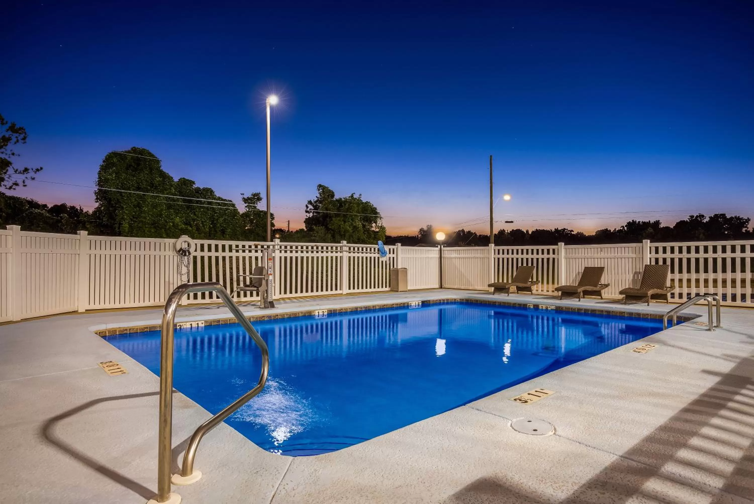 Pool view in Hometown Inn Thomasville