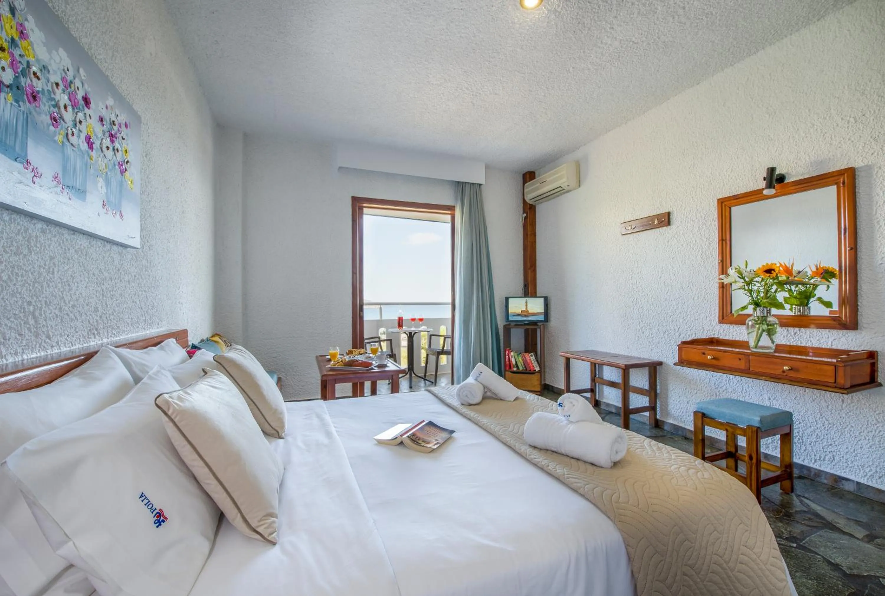 Bed in Folia Apartments Chania