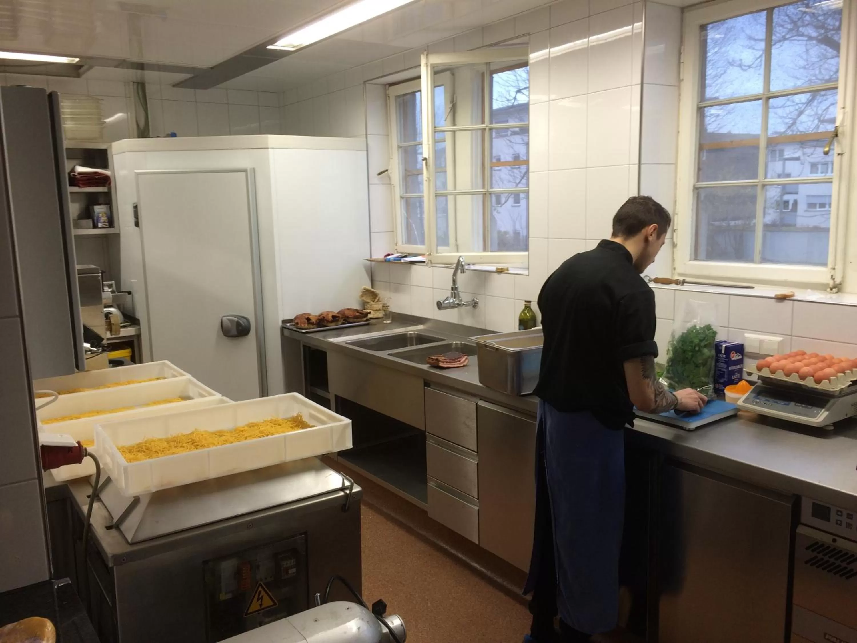 Kitchen or kitchenette in Hotel Landgasthof Koechlin