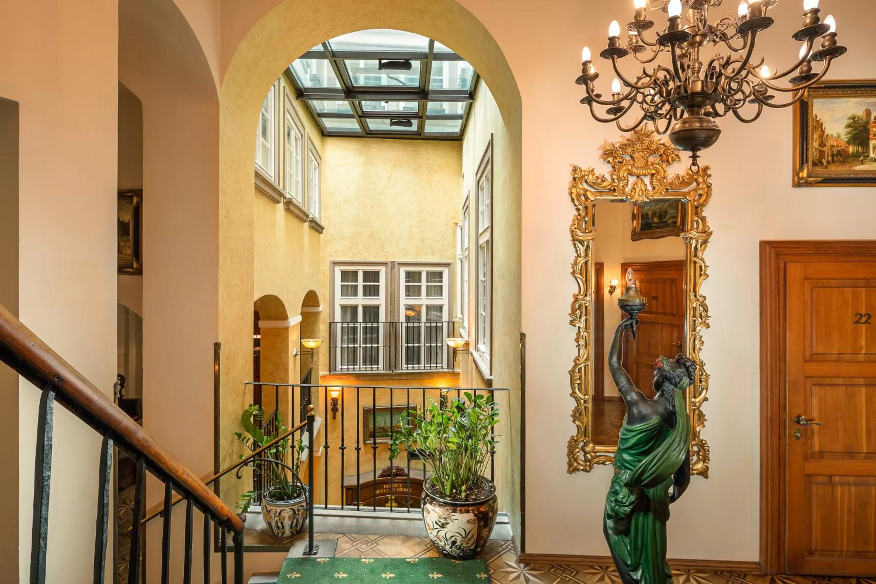 Lobby or reception in Hotel U Prince Prague by BHG