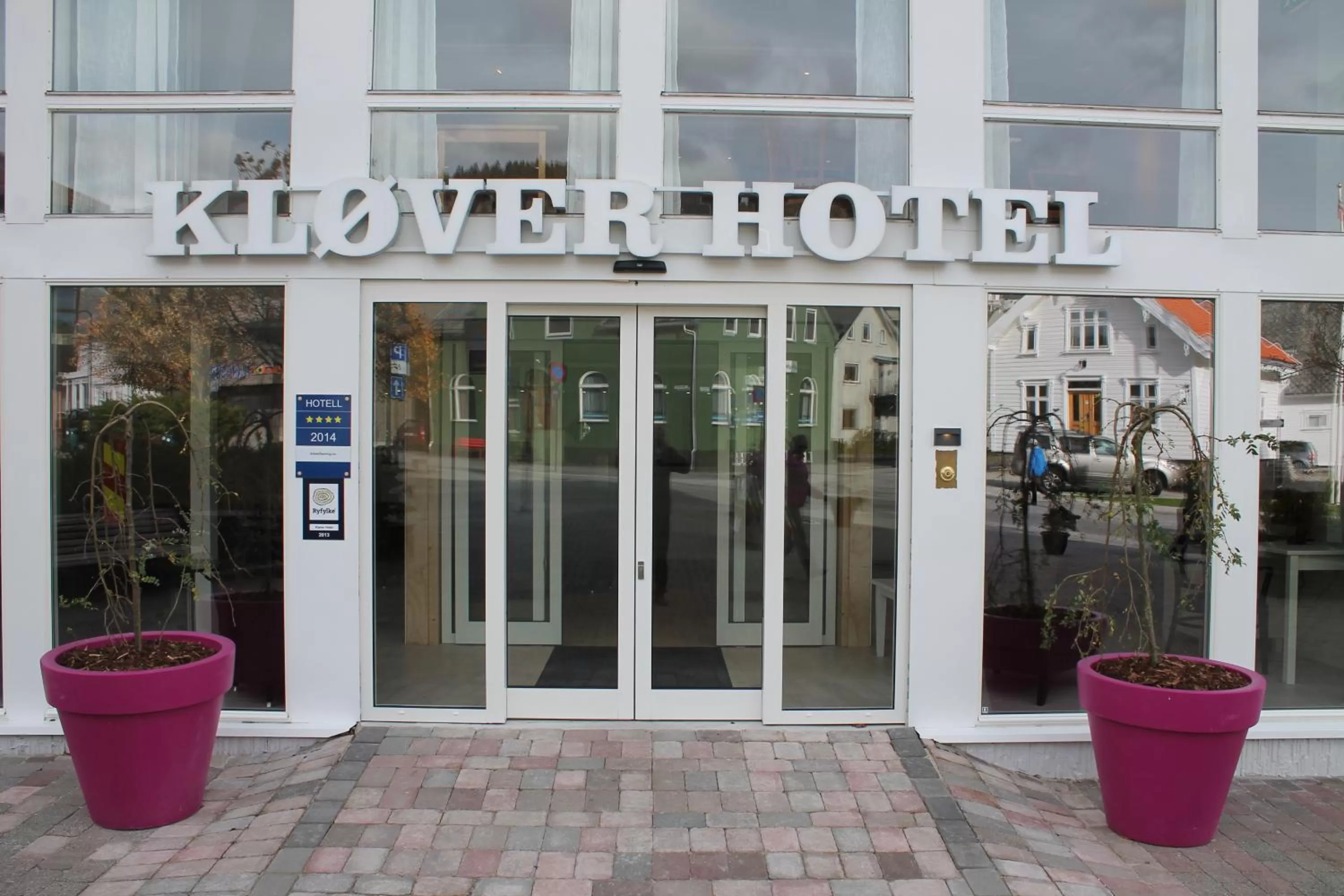 Facade/entrance in Kløver Hotel