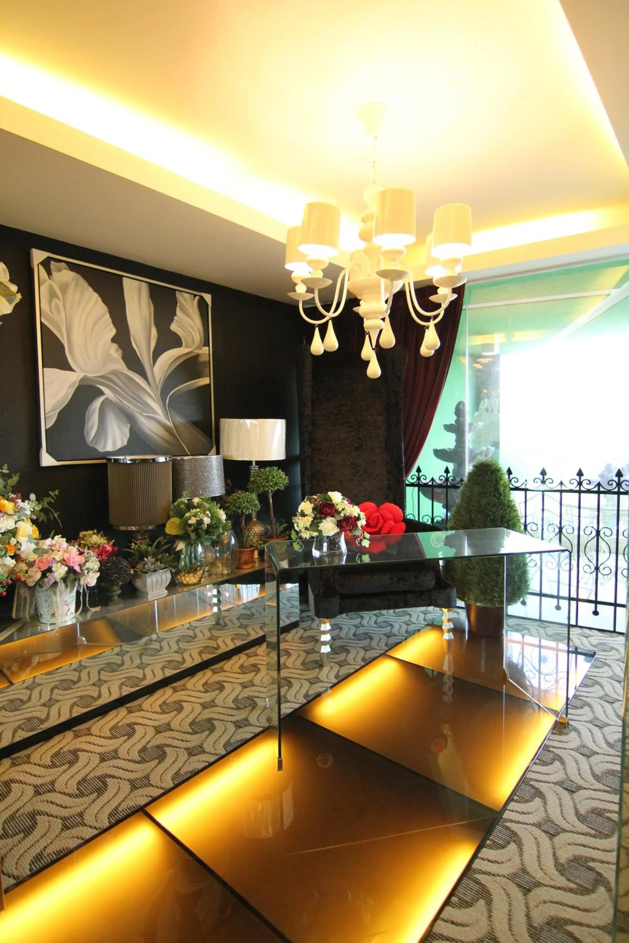 Seating area in Hermess Hotel Johor