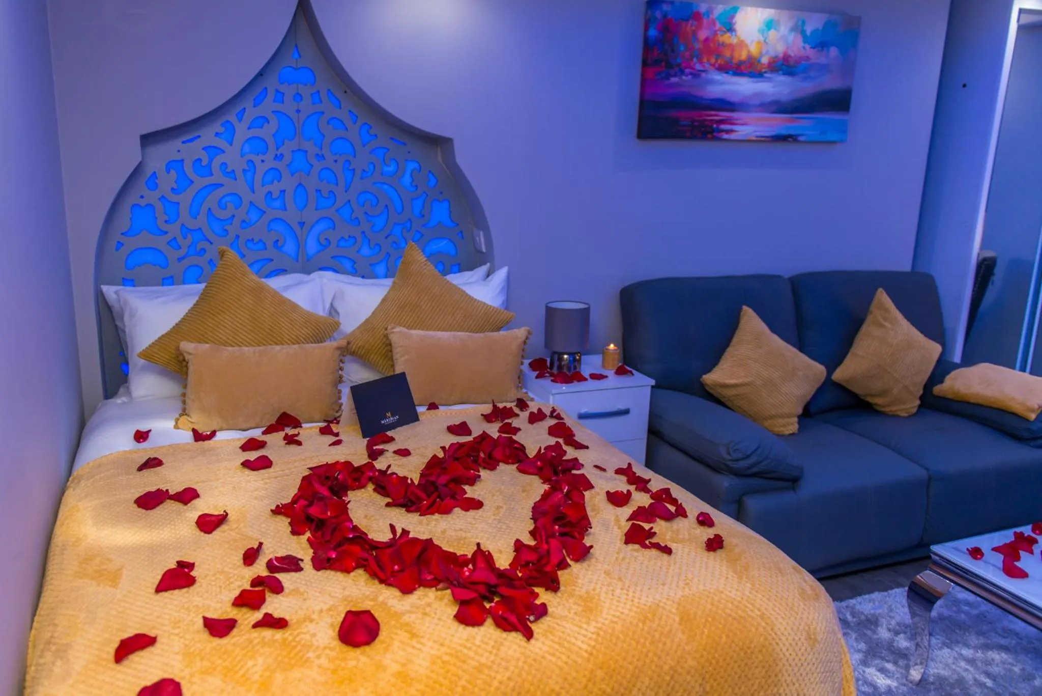 Bed in Meridian Serviced Apartments