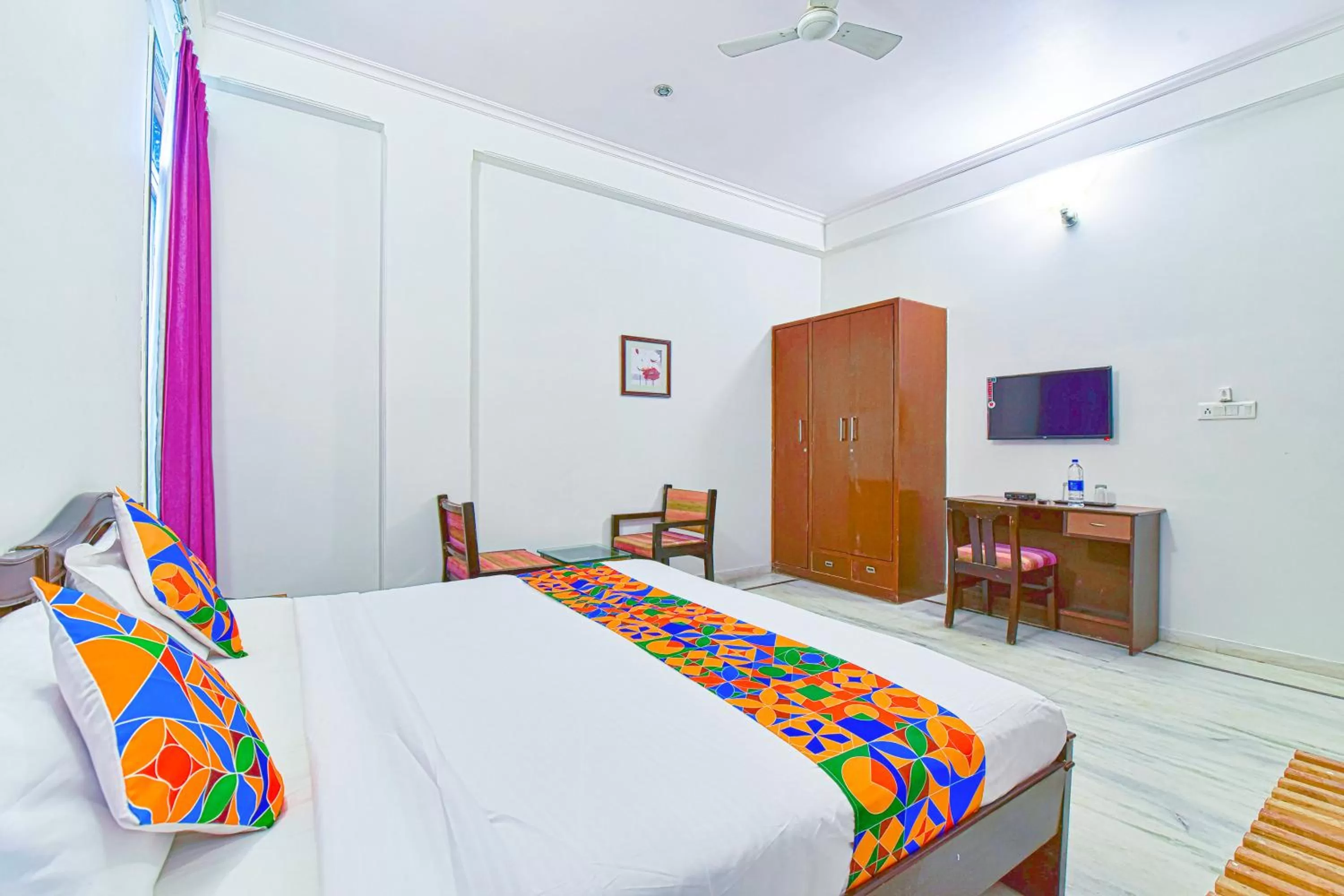Bedroom, Bed in FabHotel Gitanjali