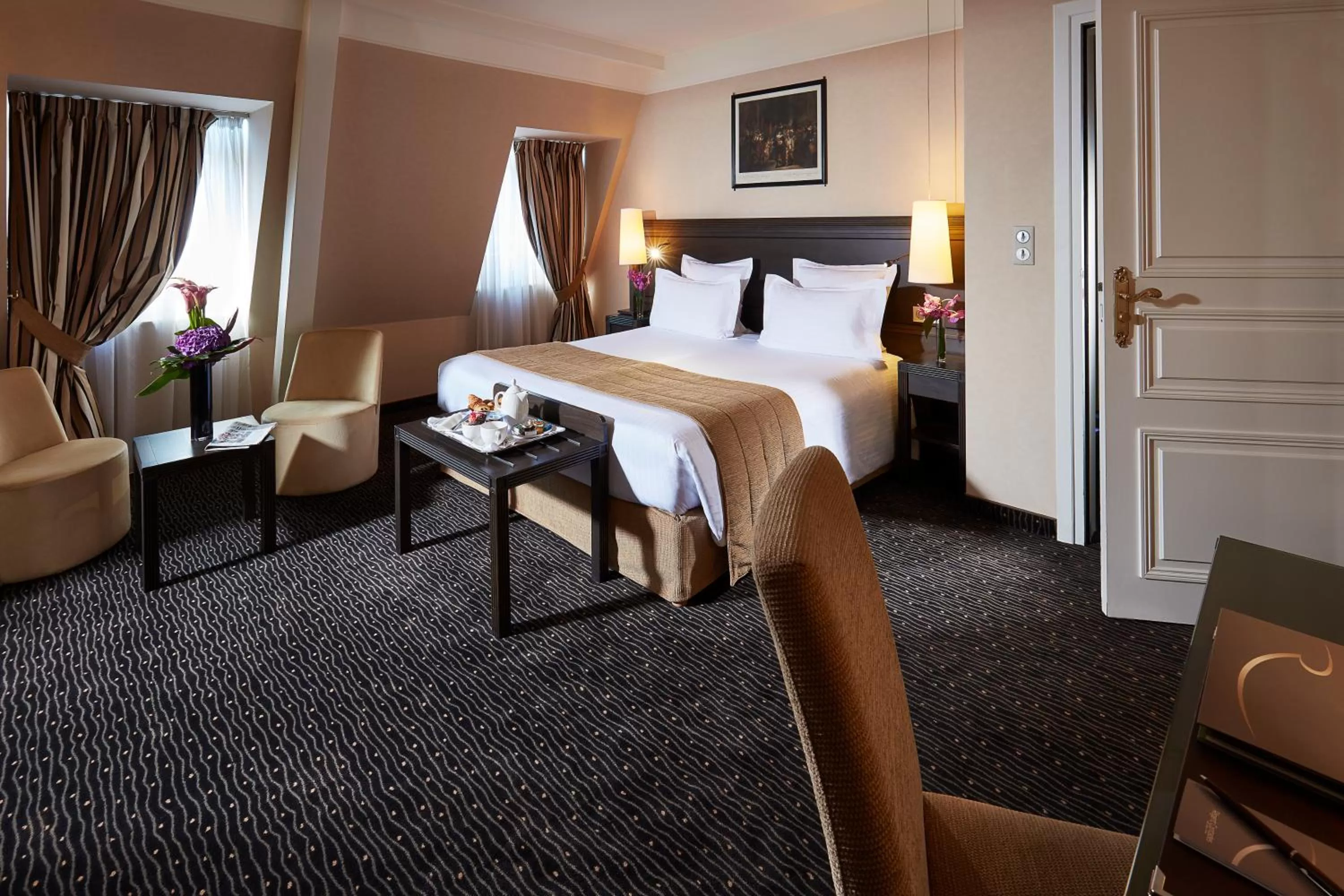 Bedroom, Bed in Hôtel Régent Contades